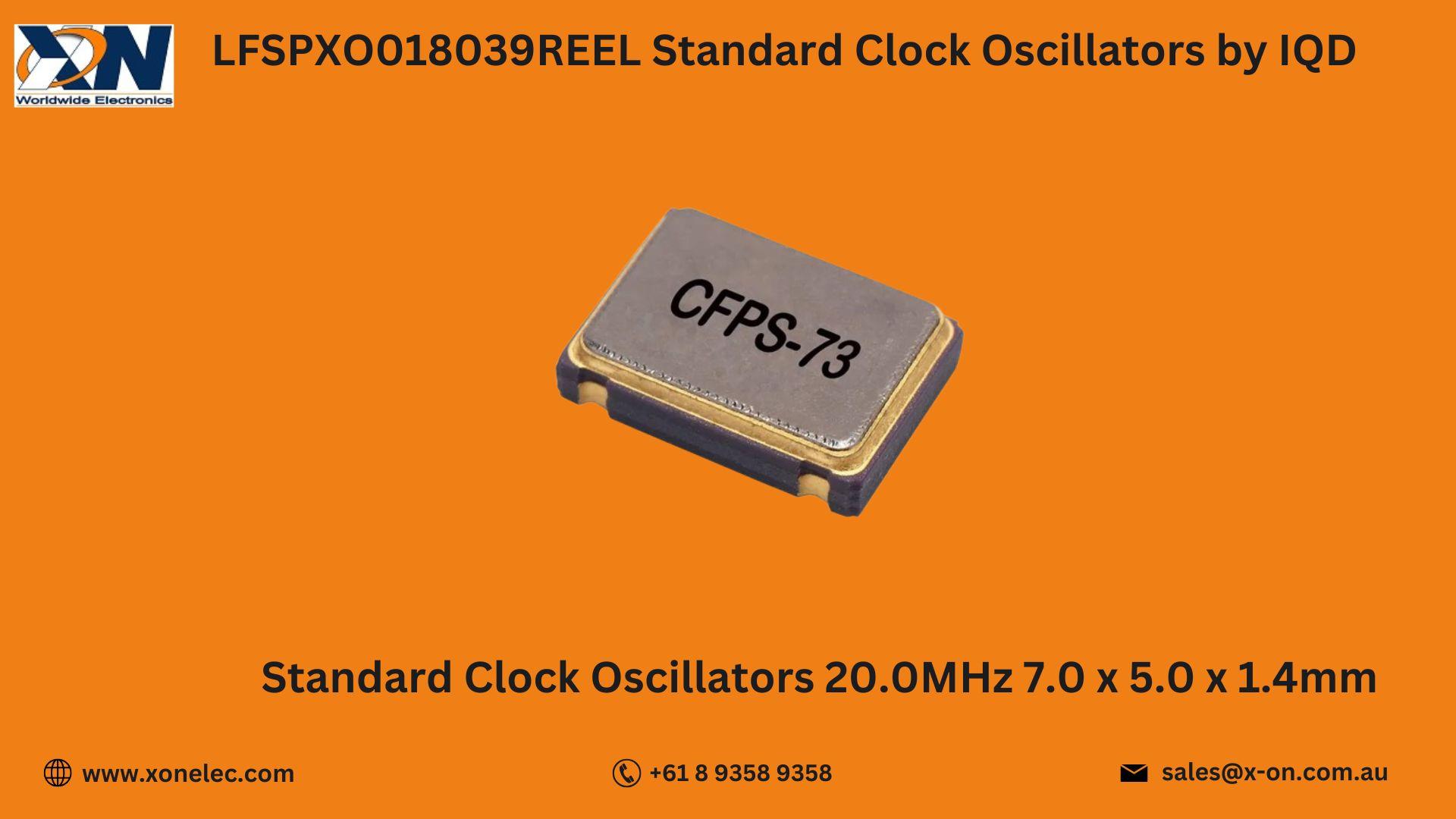 LFSPXO018039REEL Oscillator by IQD Buy Online at XON image