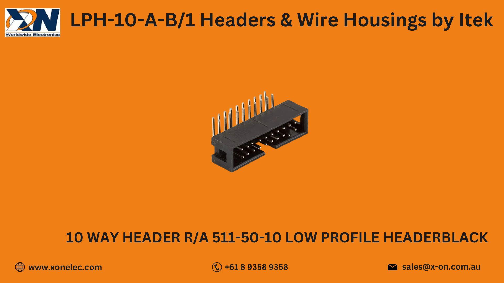 LPH-10-A-B/1 Itek Headers & Wire Housings – Buy Online at XON image