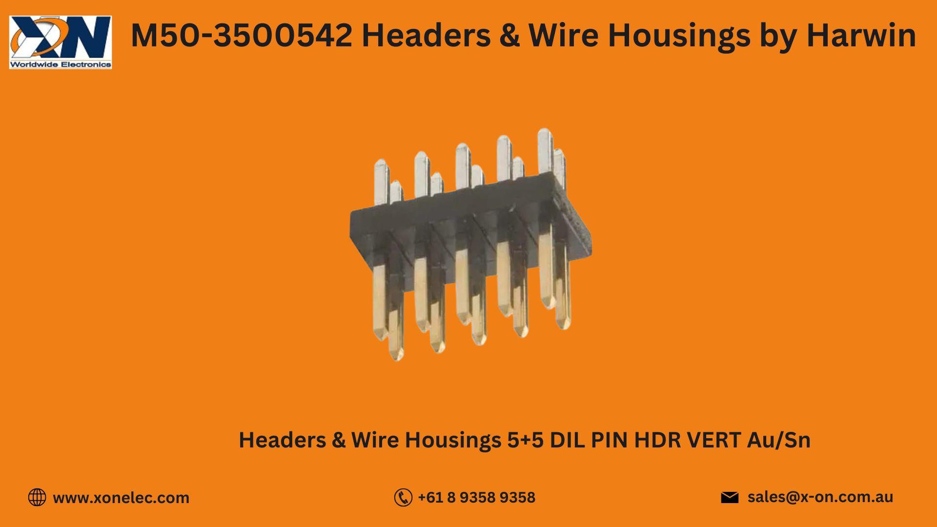 M50-3500542 Headers & Wire Housings  by Harwin – Buy Online at XON image