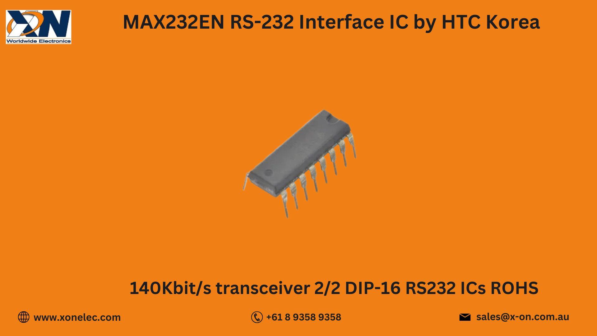 MAX232EN RS-232 Interface IC by HTC Korea– Buy Online at XON image