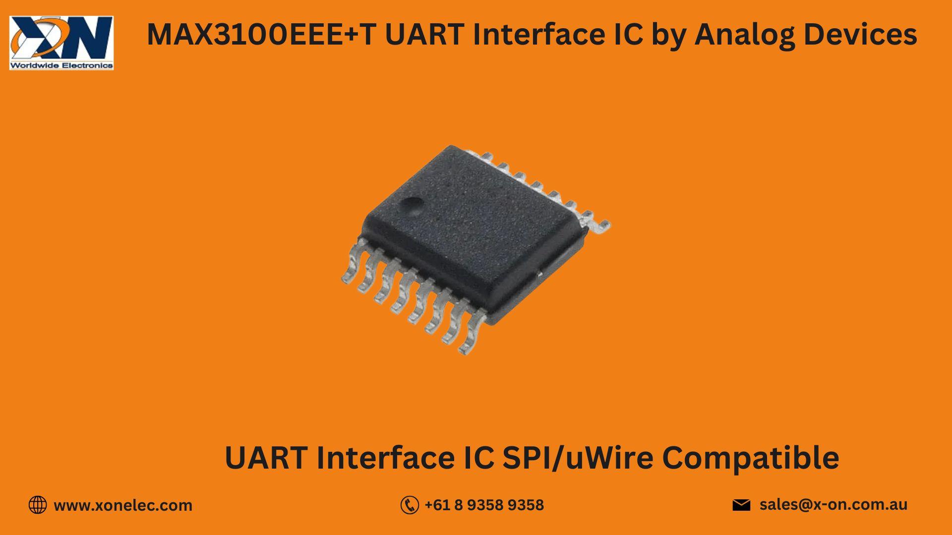 MAX3100EEE+T UART IC  by Analog Devices – Buy Online at XON image