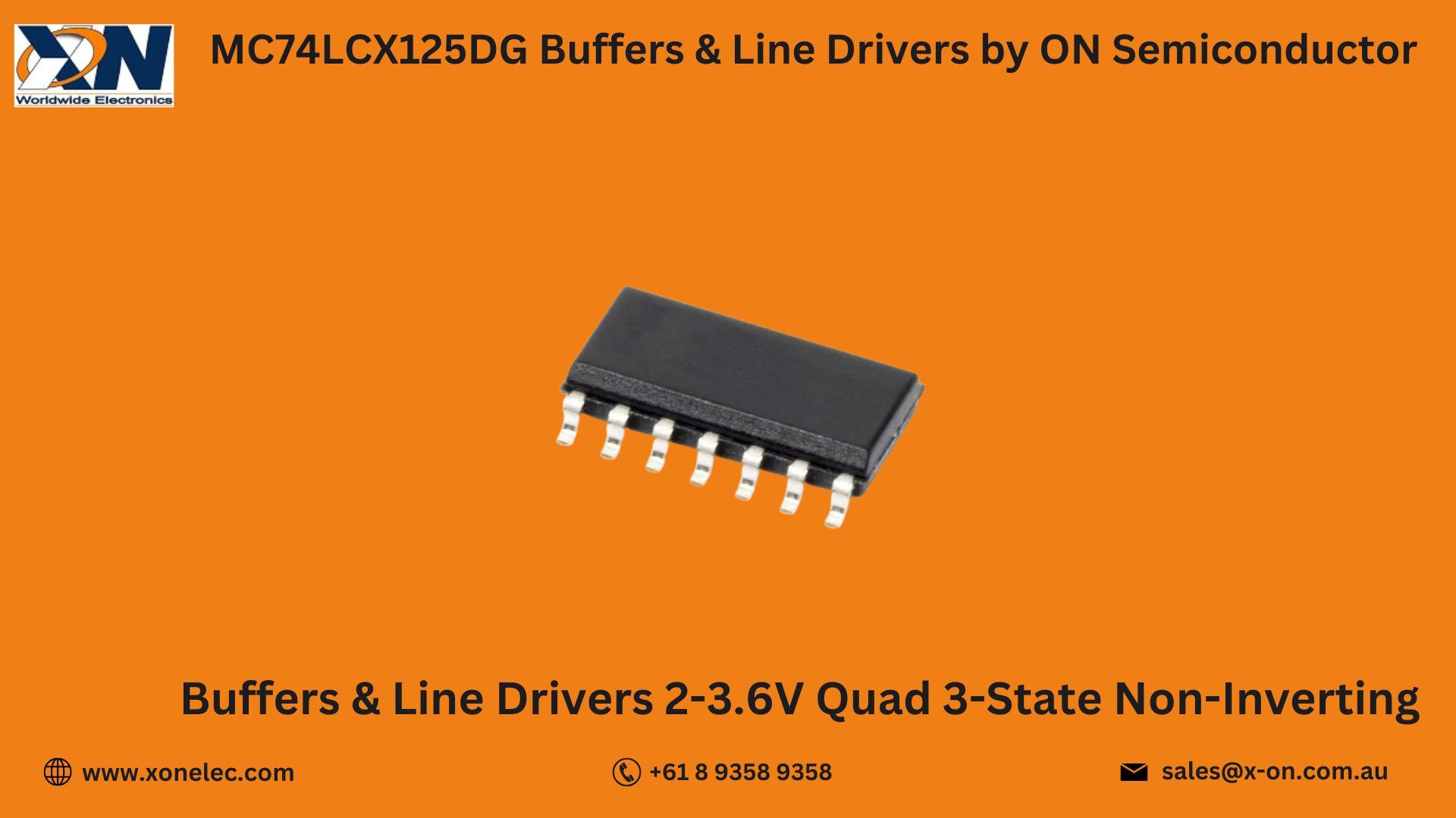 MC74LCX125DG Line Drivers by ON Semiconductor – Buy Online at XON image