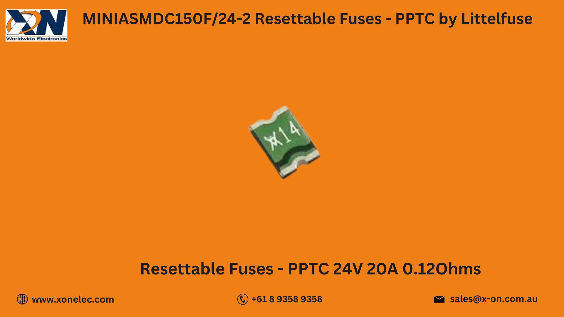MINIASMDC150F/24-2 PPTC Fuse by Littelfuse – Buy Online at XON image