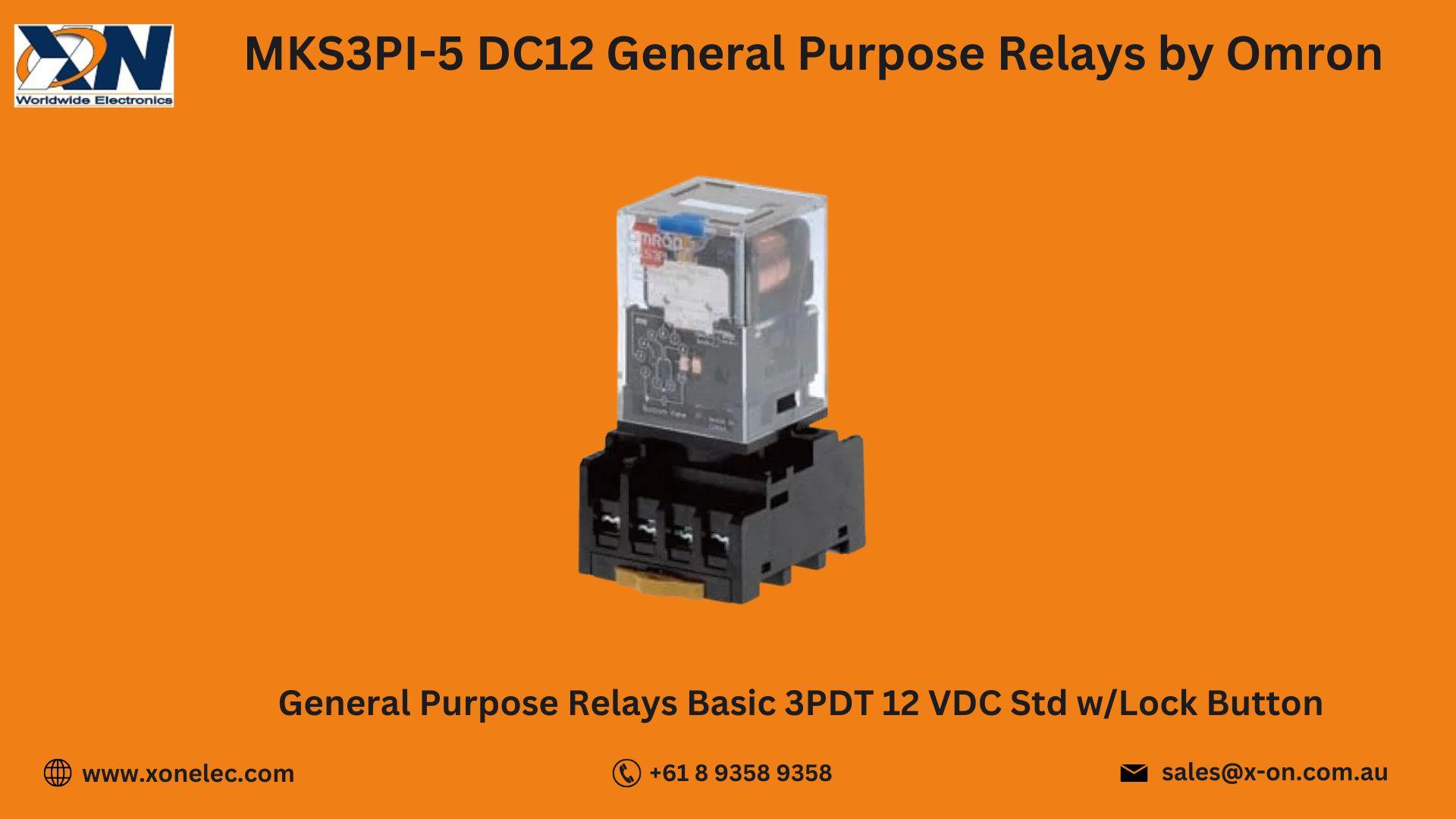 MKS3PI-5 DC12 Relays by Omron – Buy at XON image