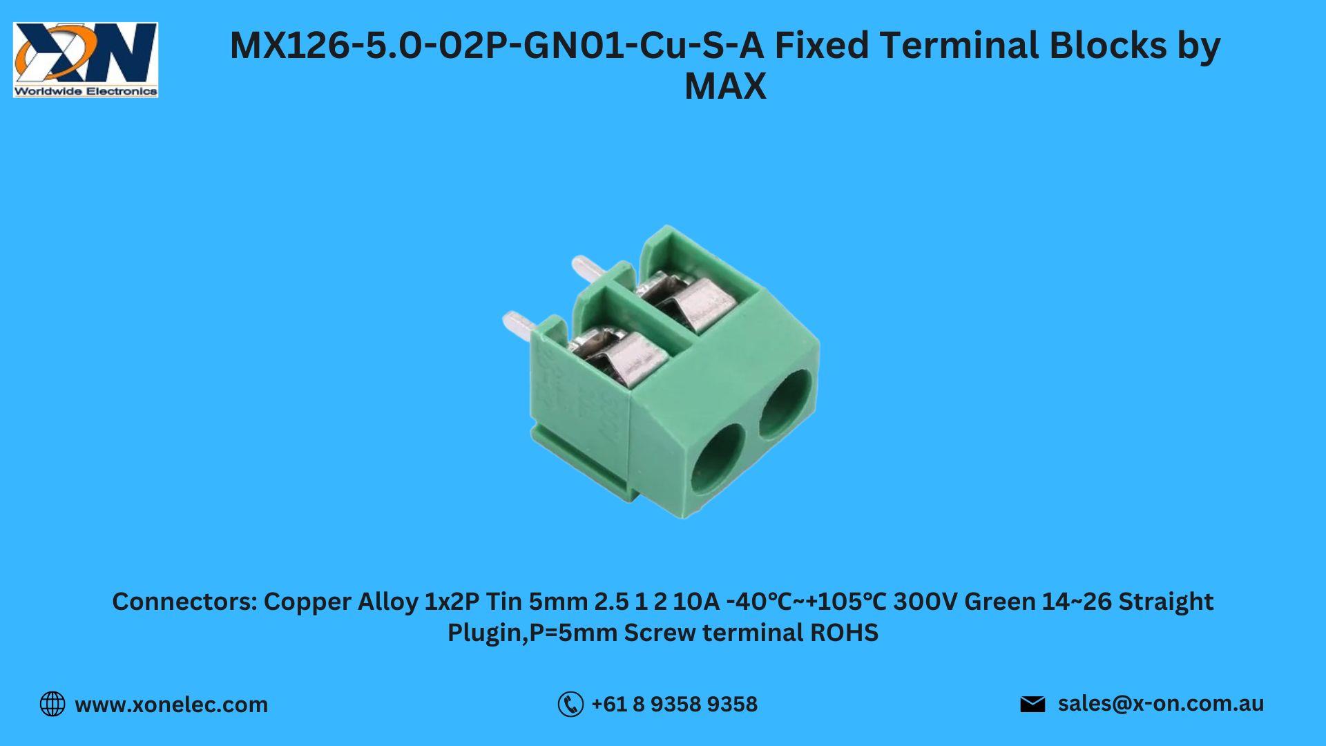 MX126-5.0-02P Fixed Terminal Blocks – Buy at XON image