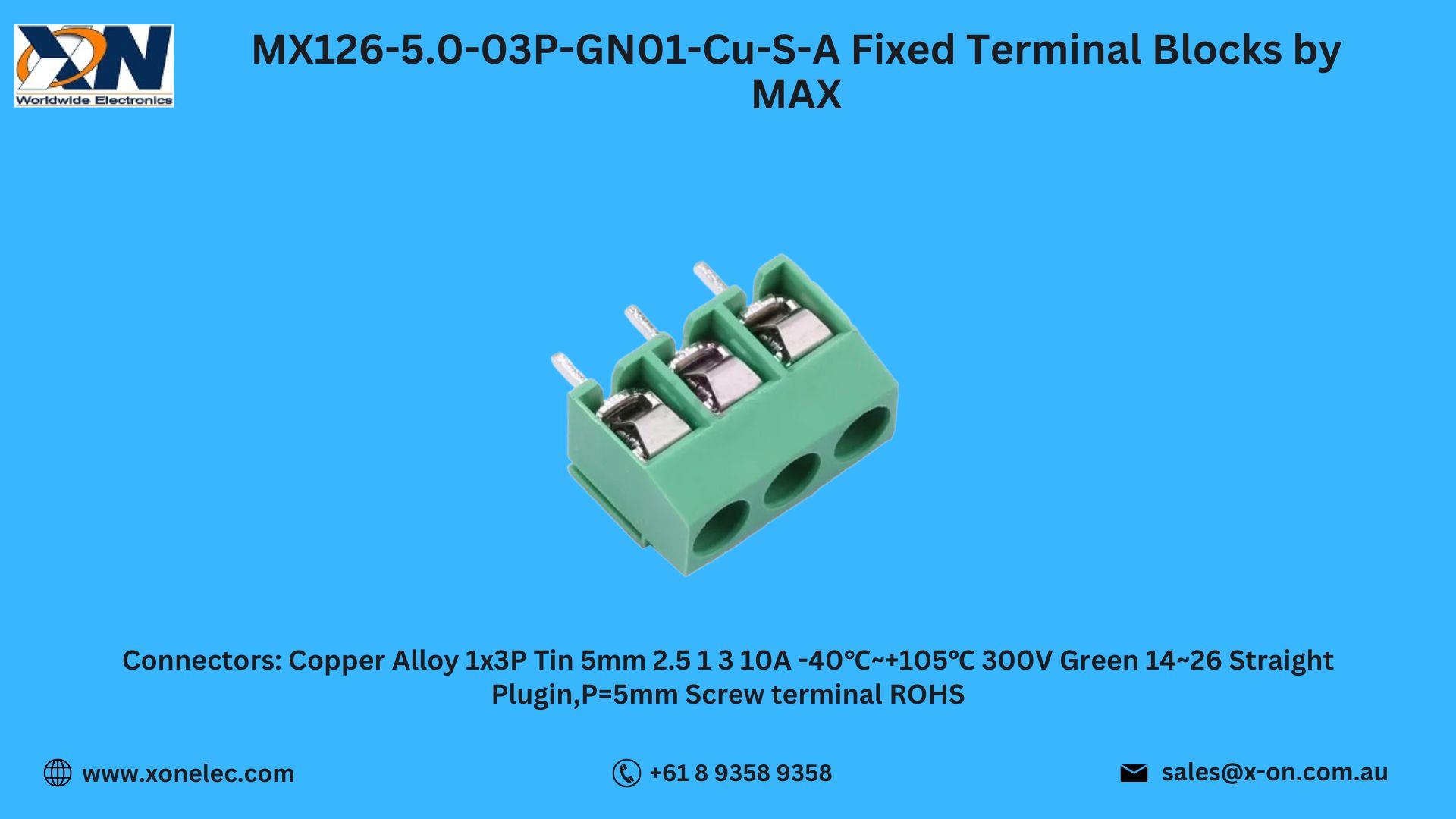 MX126-5.0-03P Fixed Terminal Blocks – Buy at XON image