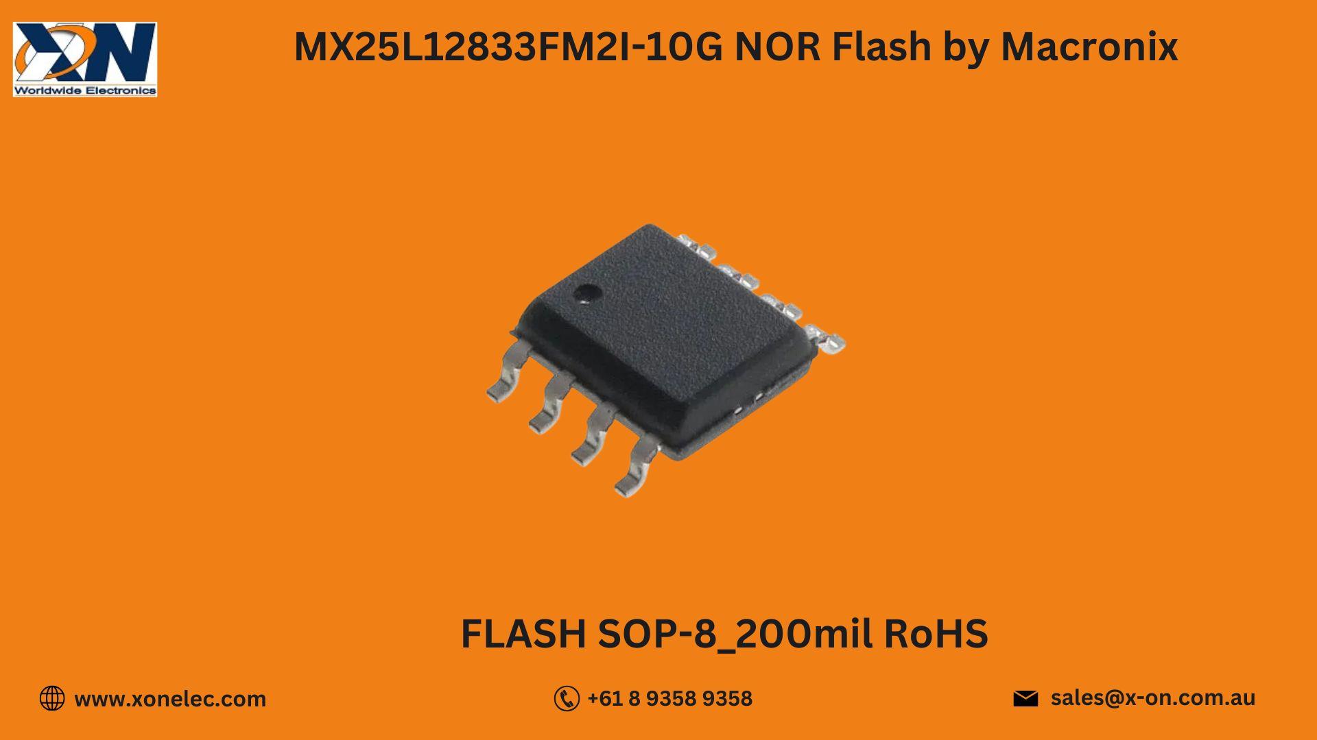 MX25L12833FM2I-10G NOR Flash by Macronix – Buy Online at XON image
