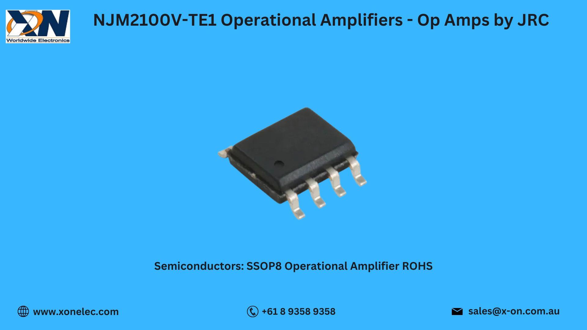 NJM2100V-TE1 Op Amps by JRC – Precision Dual Amplifier | Buy Online at XON image