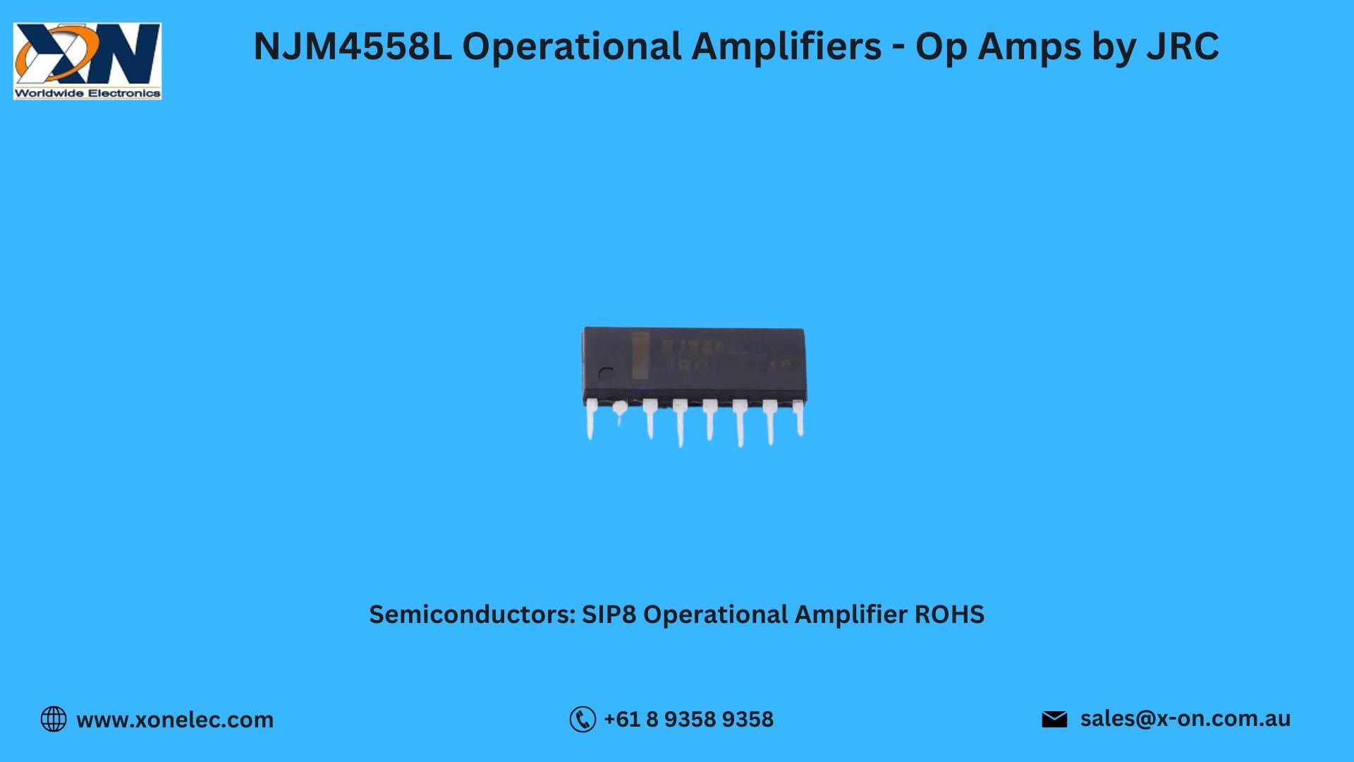 NJM4558L Op Amps by JRC – Reliable Dual Amplifier | Buy Online at XON image