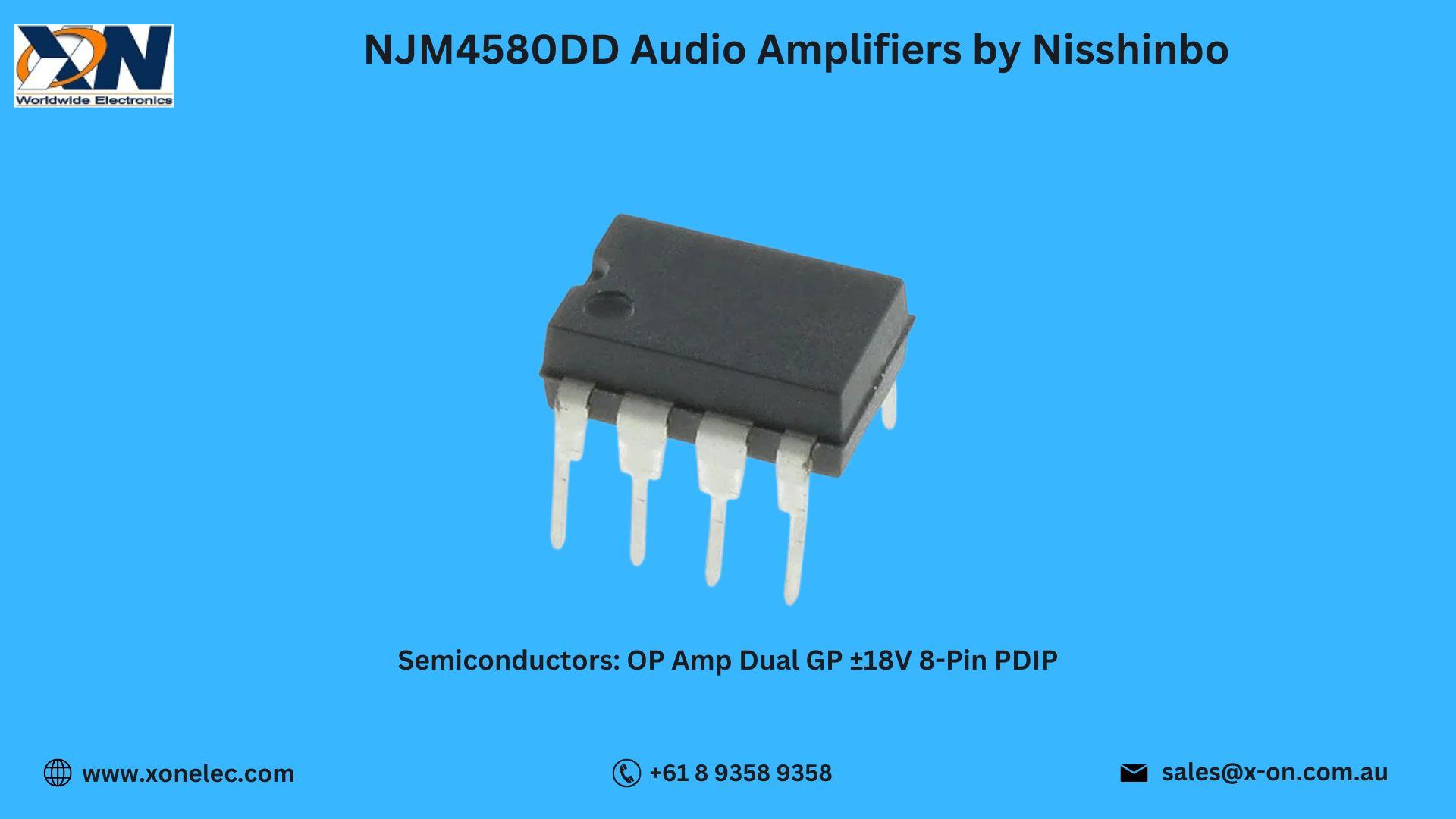 NJM4580DD Audio Amplifier by Nisshinbo – Premium Sound | Buy Online at XON image