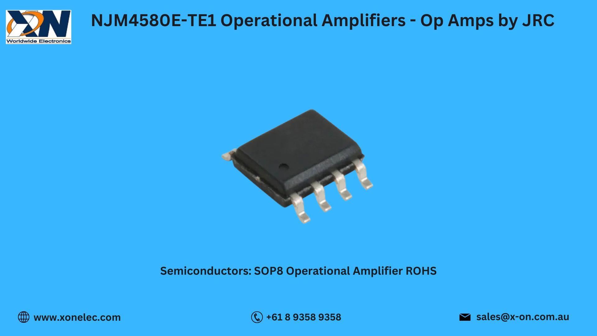 NJM4580E-TE1 Op Amps by JRC – High-Performance Amplifier | Buy Online at XON image