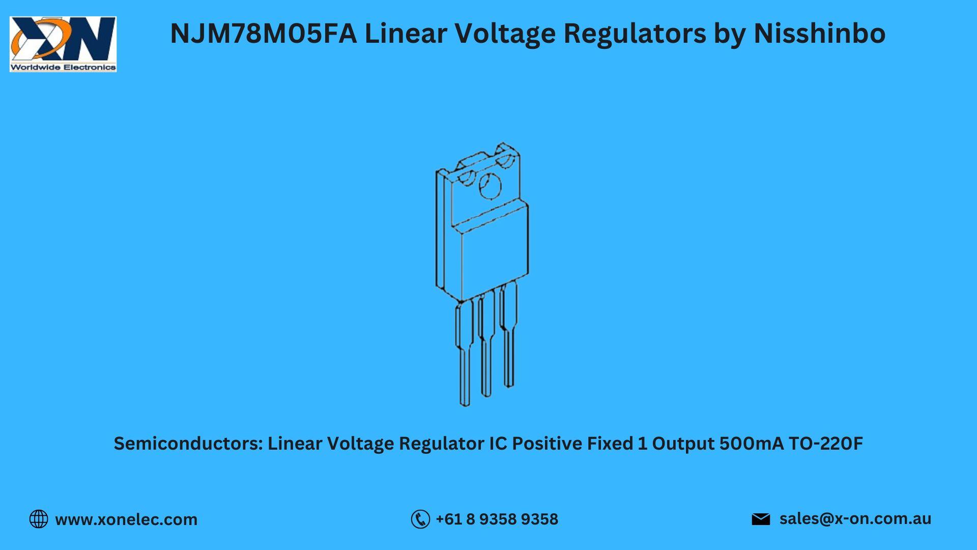 NJM78M05FA Linear Voltage Regulators by Nisshinbo – Efficient Power Control image