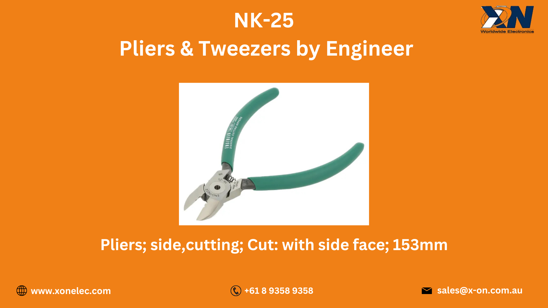 K-25 Side Cutting Pliers by Engineer in USA, India, Australia, Europe, image