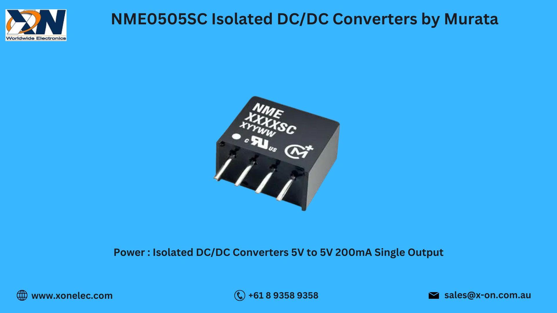 NME0505SC Isolated DC/DC Converters by Murata – Compact Power Solution | Buy Now image