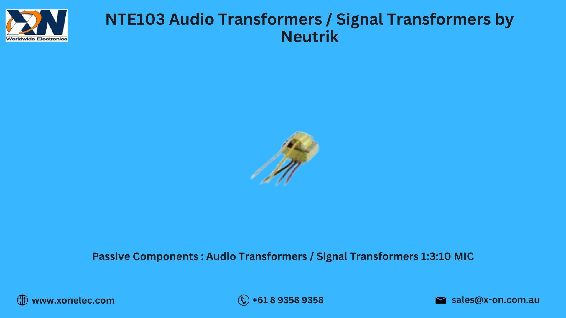 NTE103 Audio Transformers by Neutrik – High-Quality Signal Isolation | Buy Now image