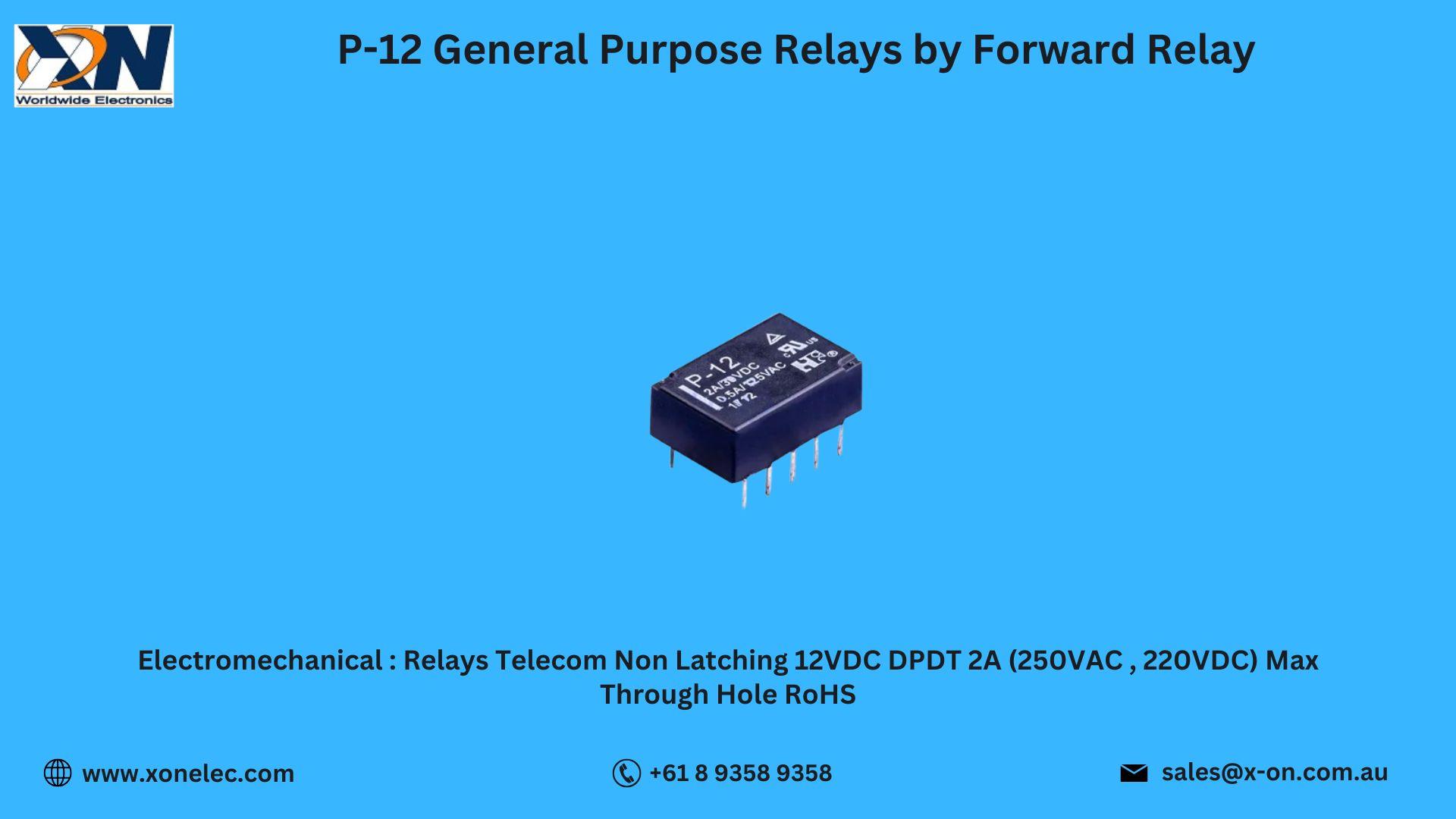 P-12 General Purpose Relays by Forward Relay – Buy at XON image
