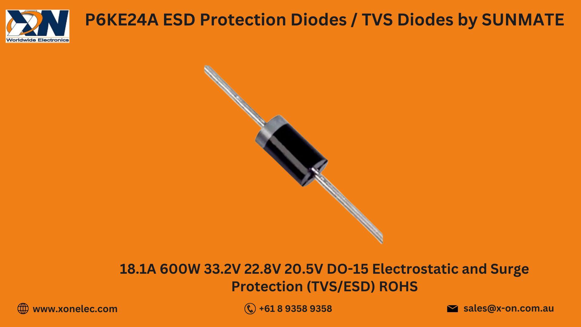 P6KE24A TVS Diodes by SUNMATE – Buy Online at XON image