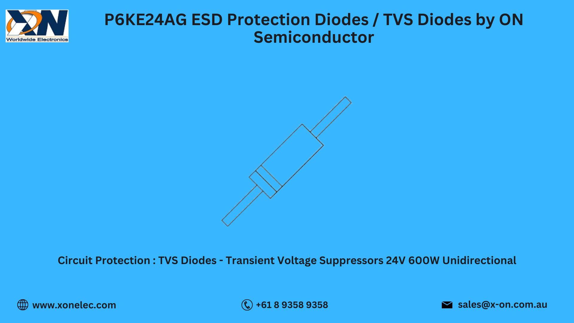 P6KE24AG ESD Protection Diodes by ON Semiconductor – Buy at XON image