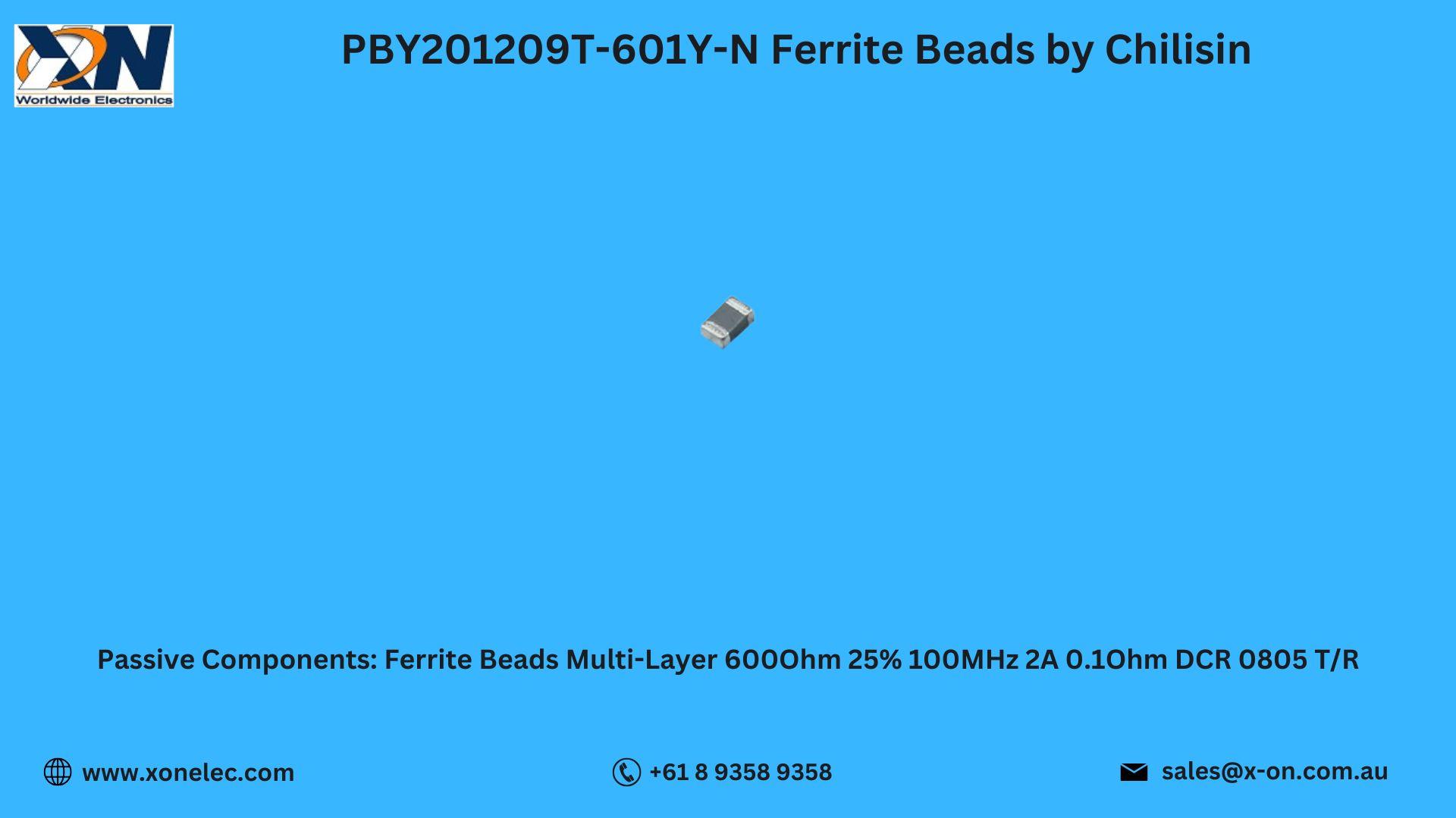 PBY201209T-601Y-N Ferrite Beads by Chilisin | Buy Online at XON image