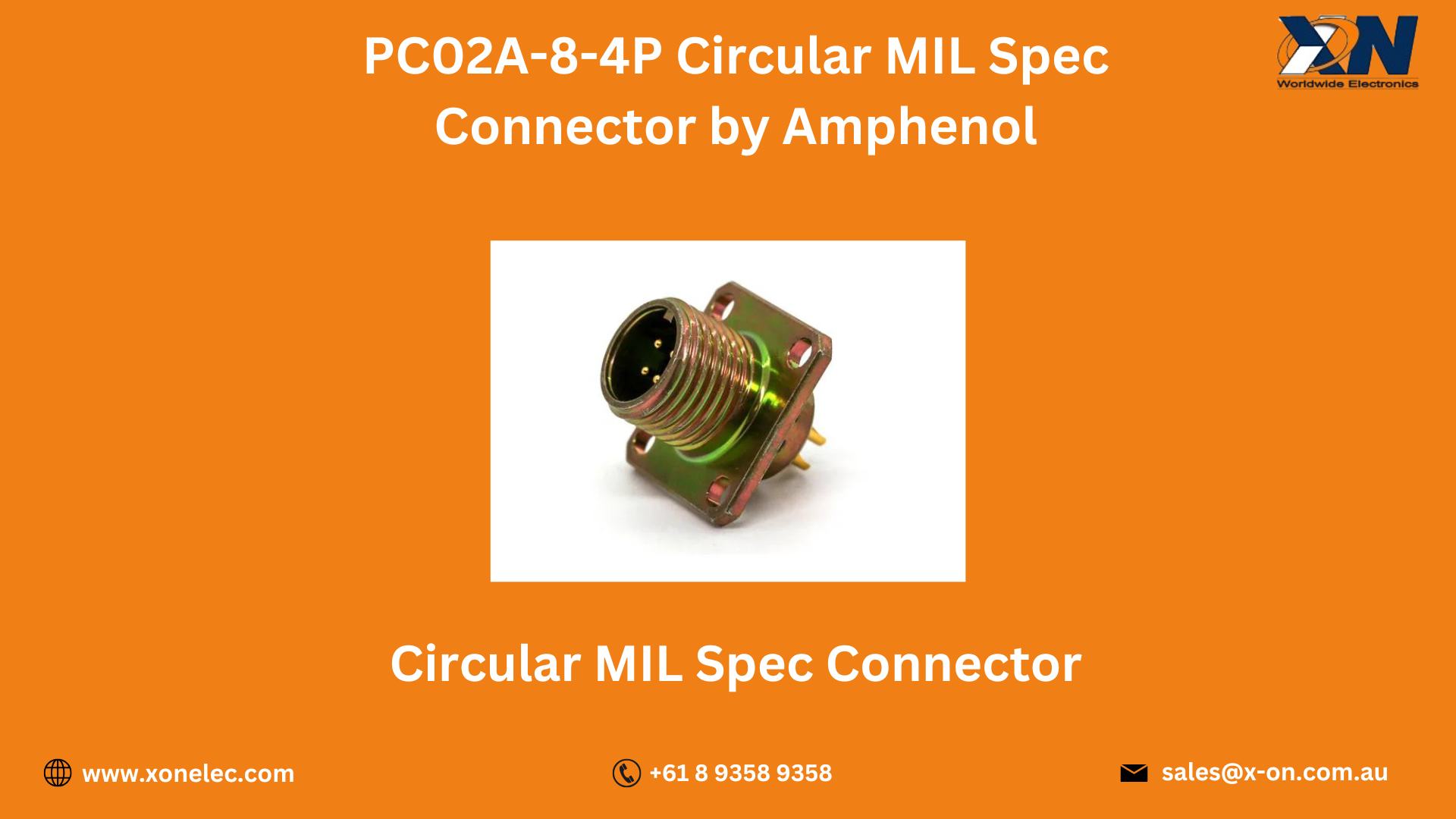 PC02A-8-4P Circular MIL Spec Connector by Amphenol image