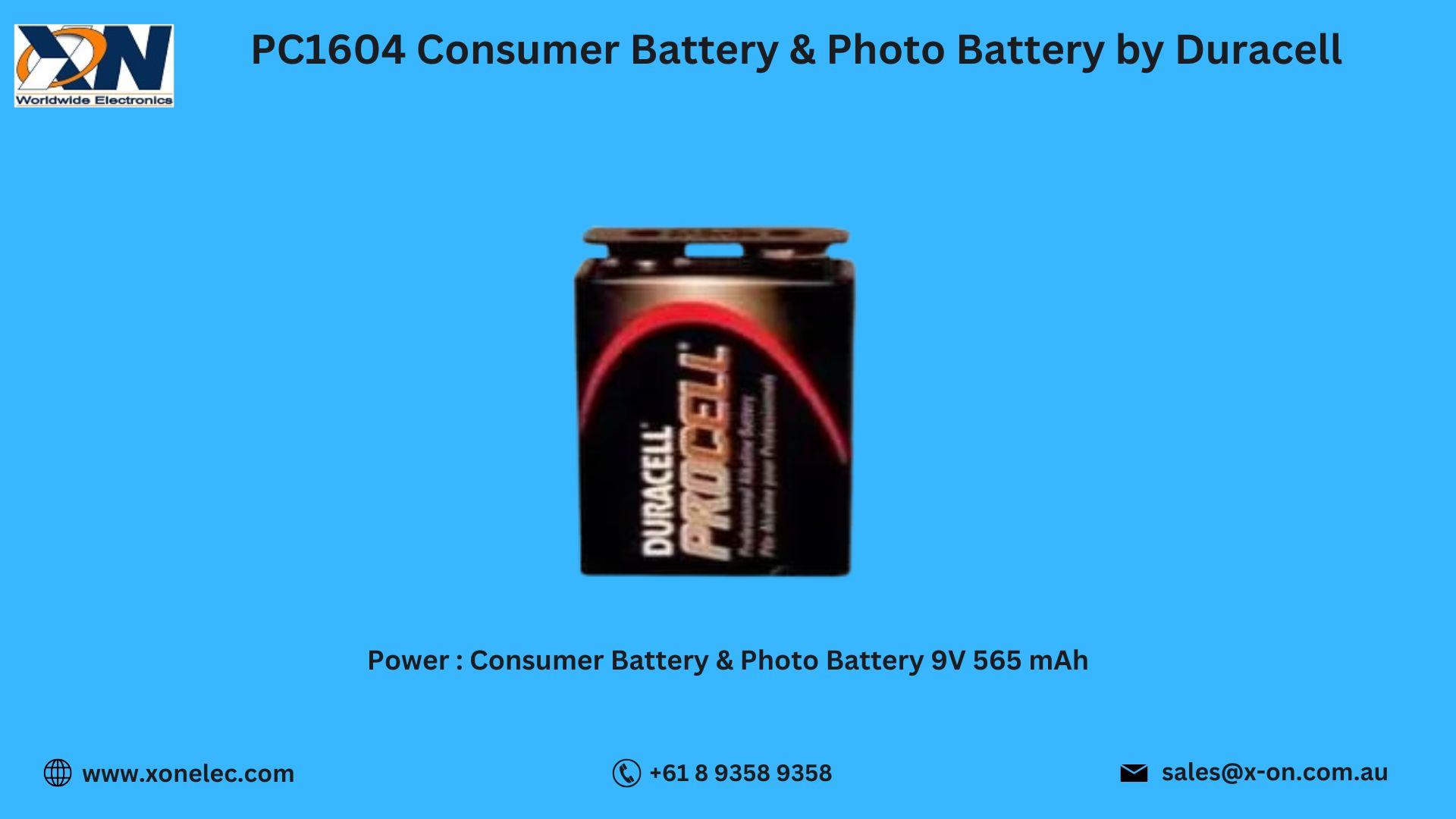 PC1604 Consumer Battery by Duracell | Buy Online at XON image