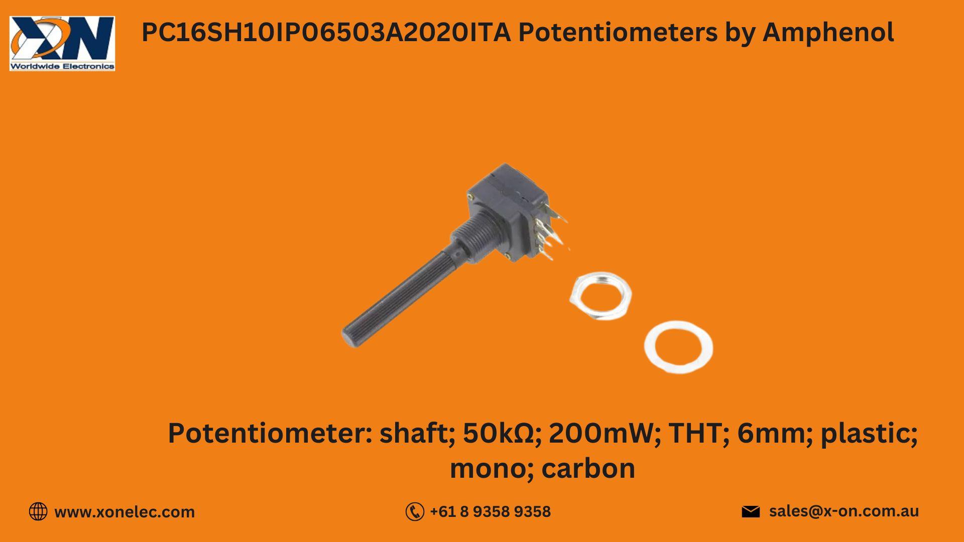 PC16SH10IP06503A2020ITA Potentiometers by Amphenol image