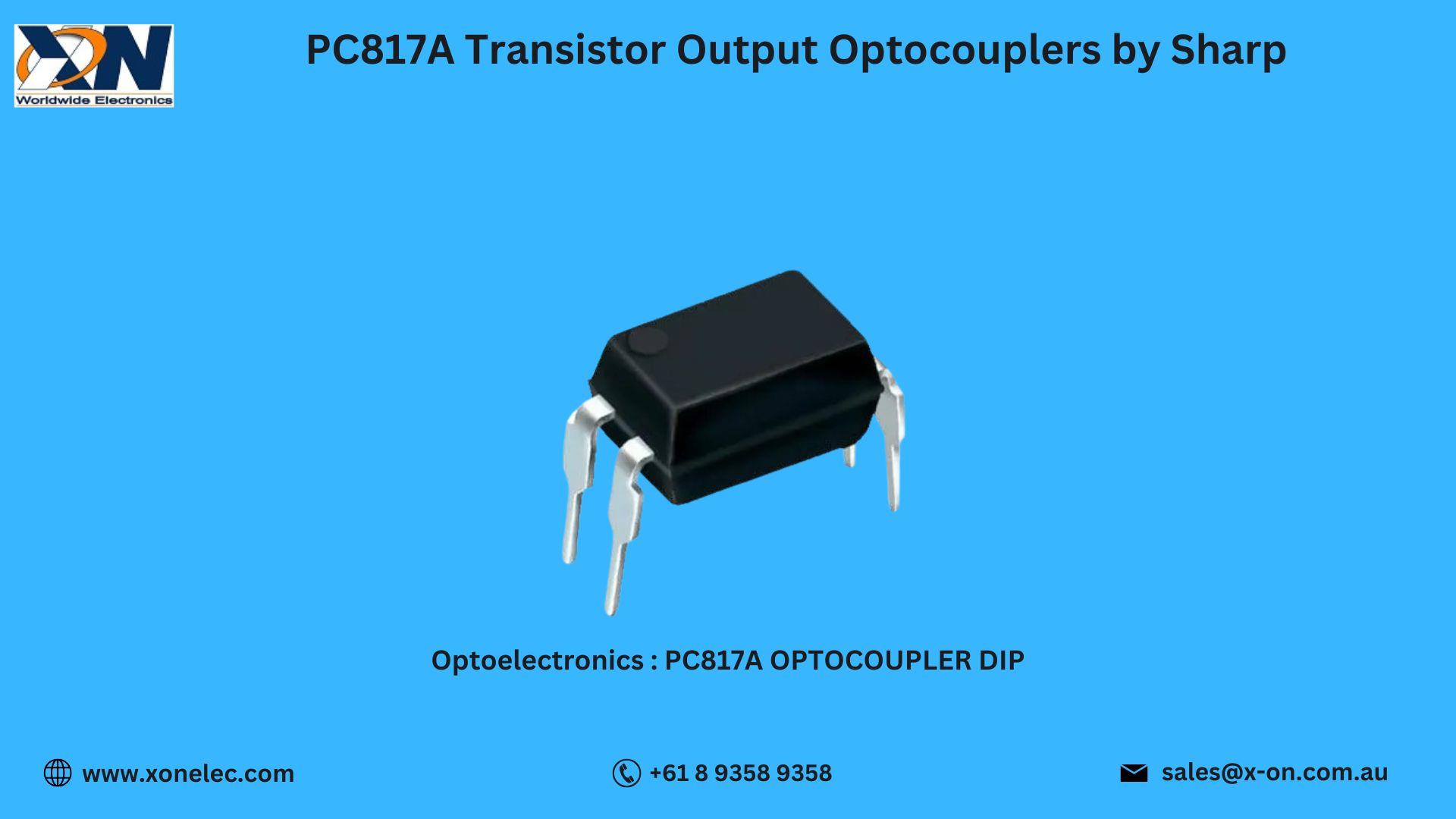 PC817A Transistor Output Optocouplers by Sharp – Buy Online at XON image