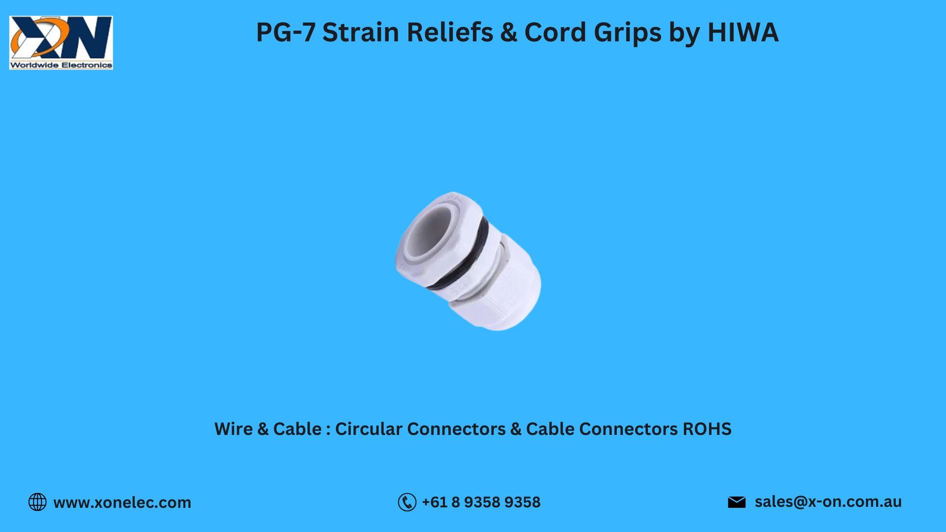 PG-7 Strain Reliefs & Cord Grips by HIWA – Buy Online at XON image