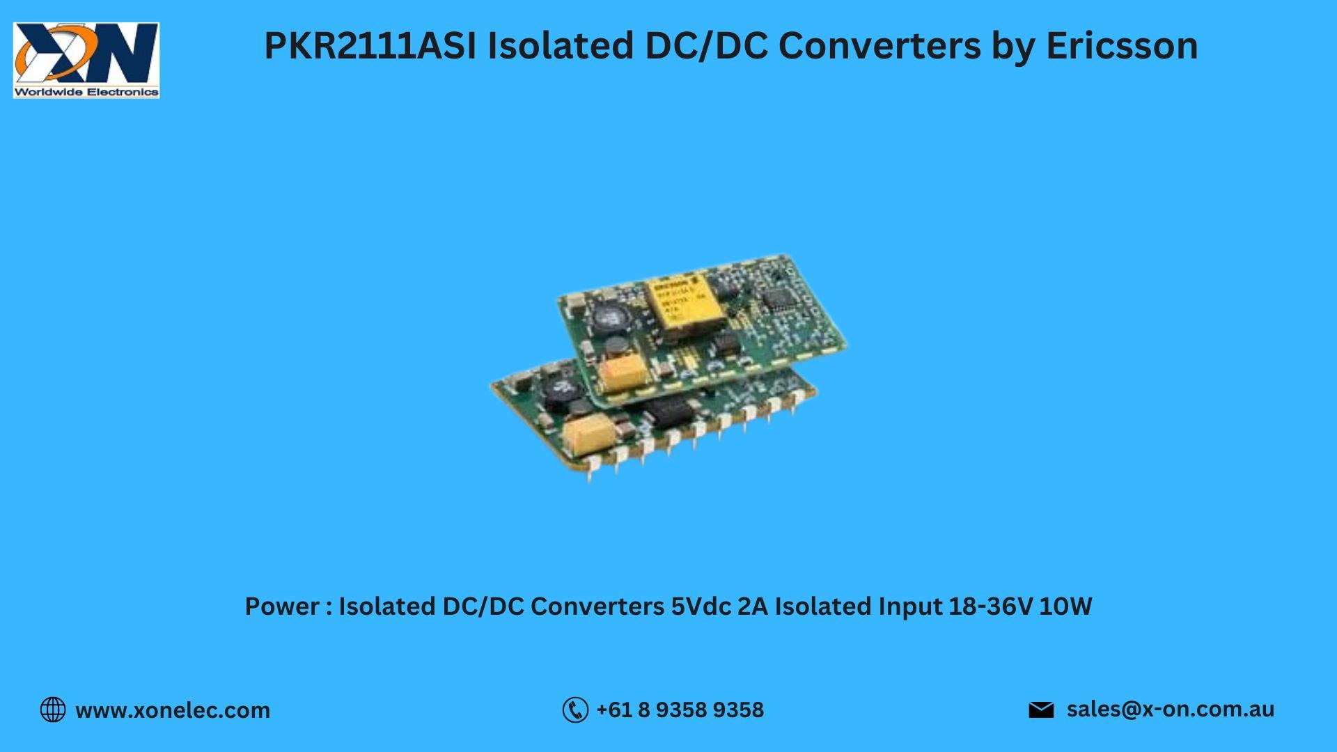 PKR2111ASI Isolated DC/DC Converters by Ericsson – Buy Online at XON image
