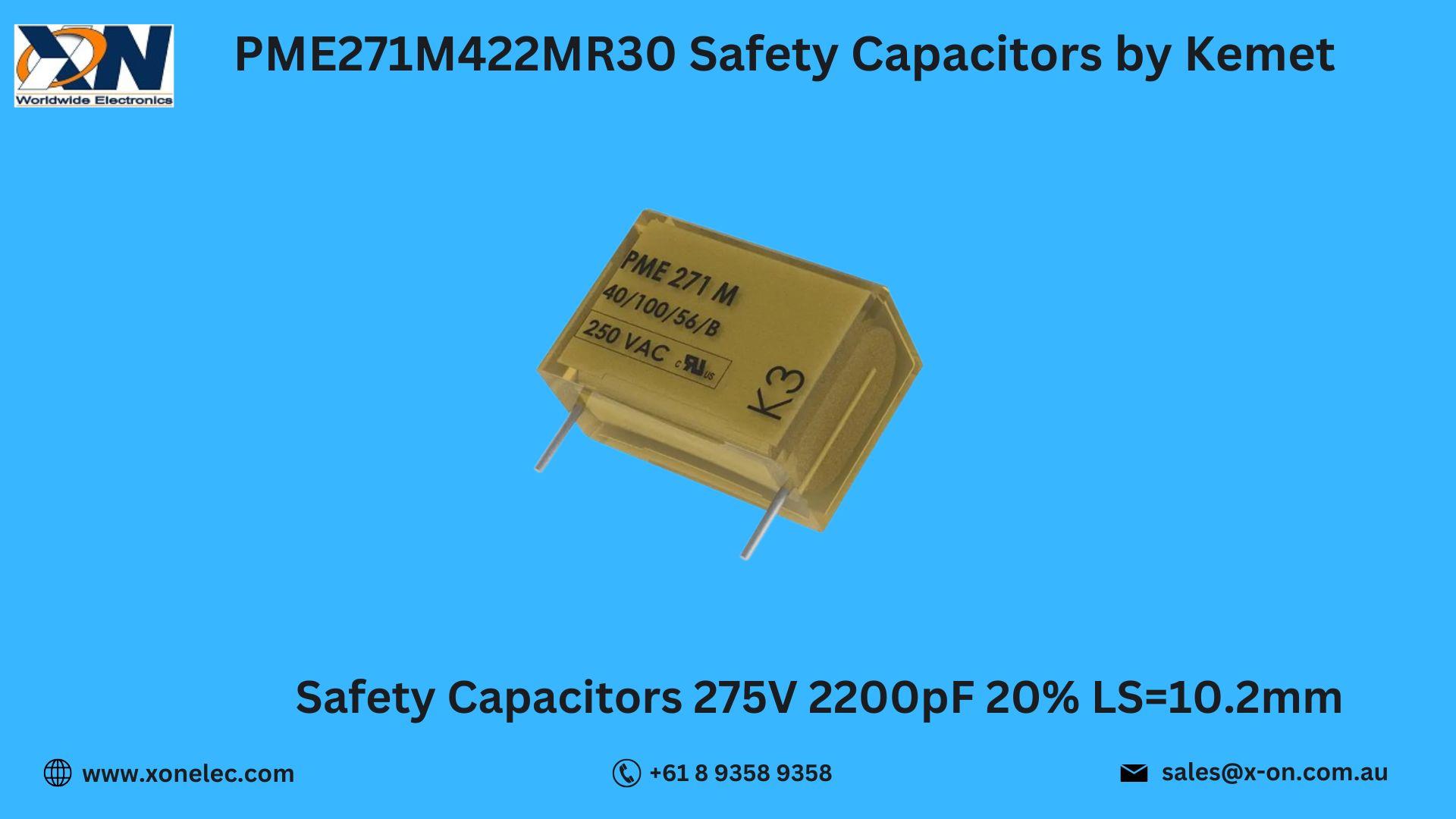 PME271M422MR30 Safety Capacitors by Kemet – Buy at XON image
