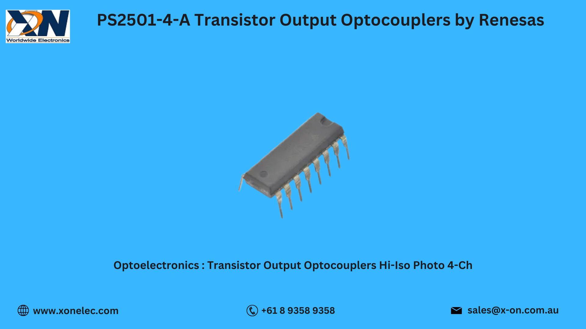 PS2501-4-A Transistor Output Optocouplers by Renesas – Buy Online at XON image