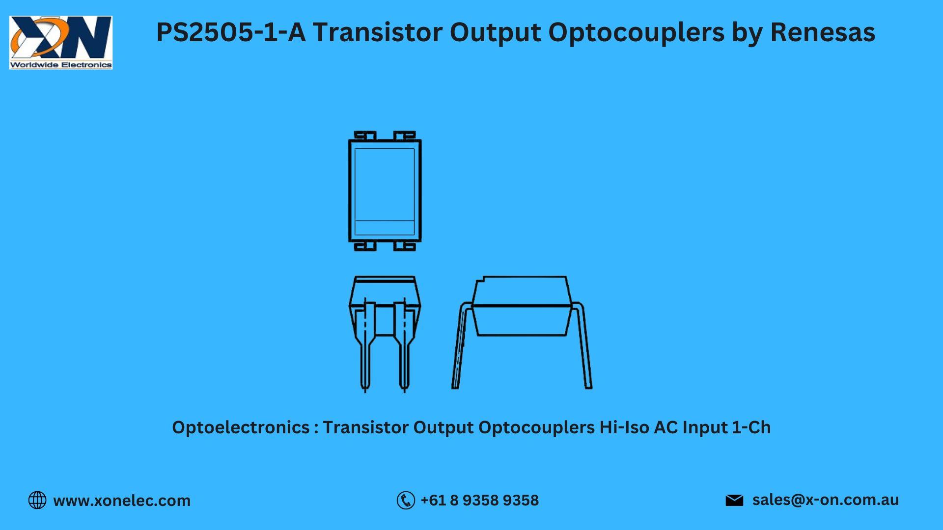 PS2505-1-A Transistor Output Optocouplers by Renesas – Buy Online at XON image