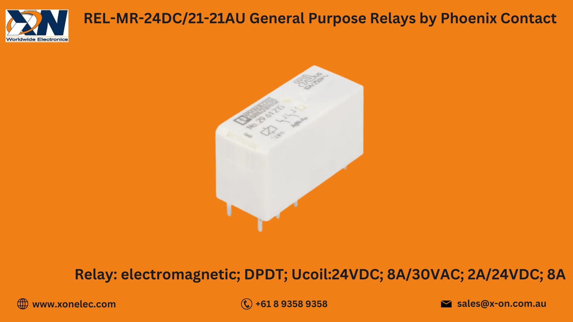 REL-MR-24DC/21-21AU Relay  by Phoenix Contact – Buy Online at XON image