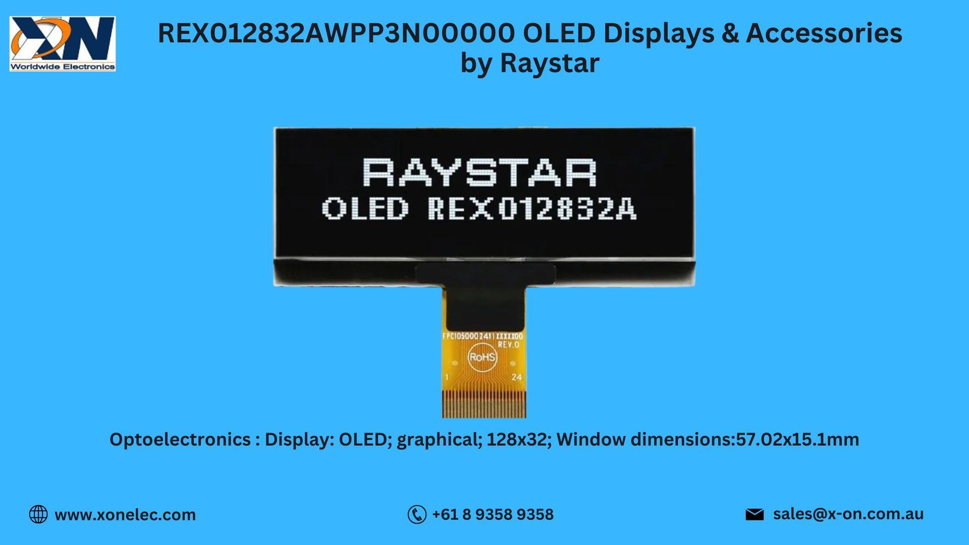 REX012832AWPP3N00000 OLED Displays by Raystar | Buy Online at XON image