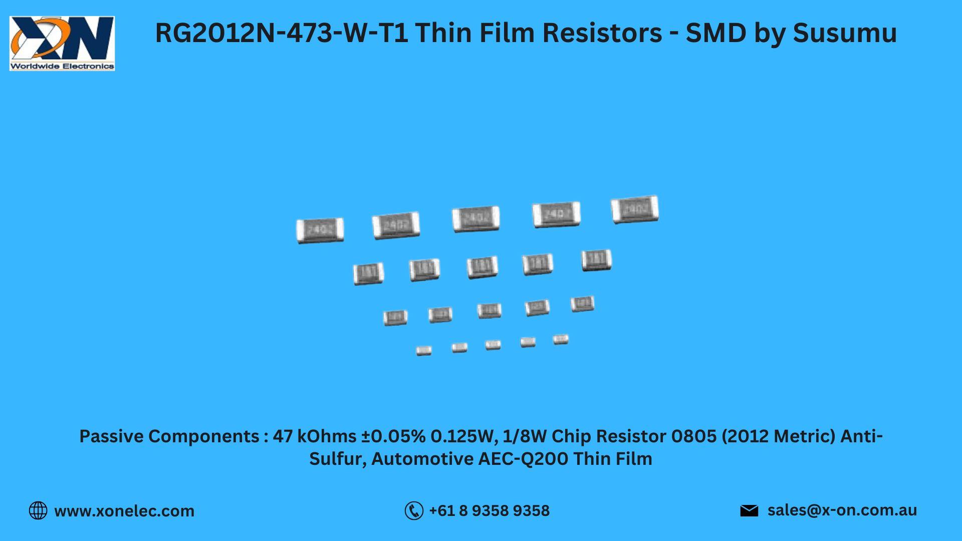 RG2012N-473-W-T1 Thin Film Resistors by Susumu – Buy at XON image