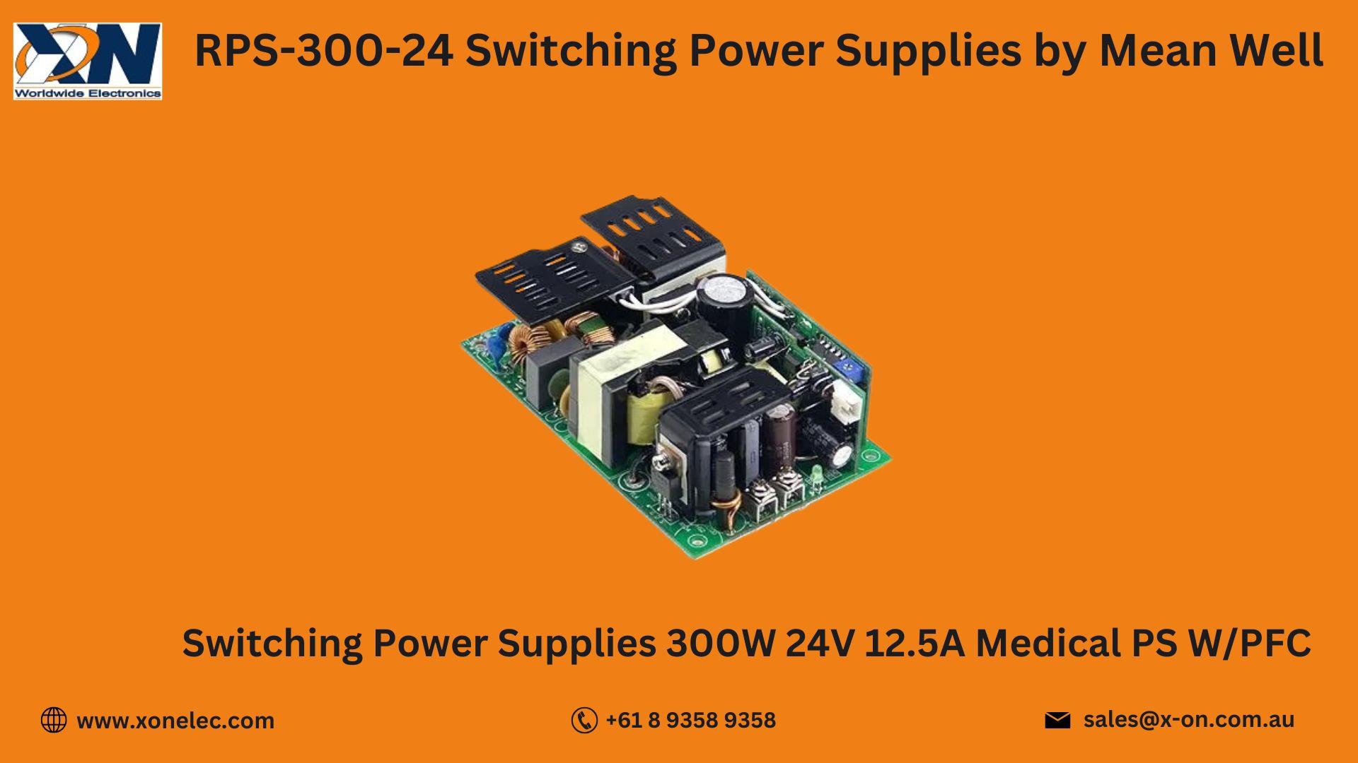 RPS-300-24 Mean Well Power Supply – Buy Online at XON image