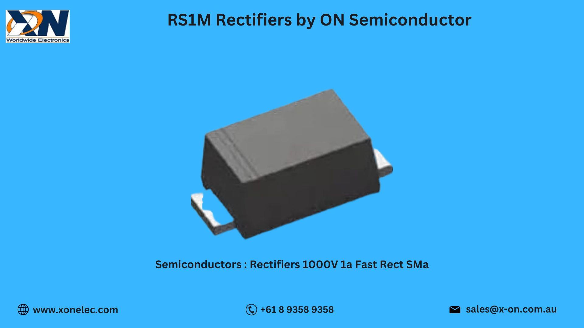 RS1M Rectifiers by ON Semiconductor – Buy Online at XON image