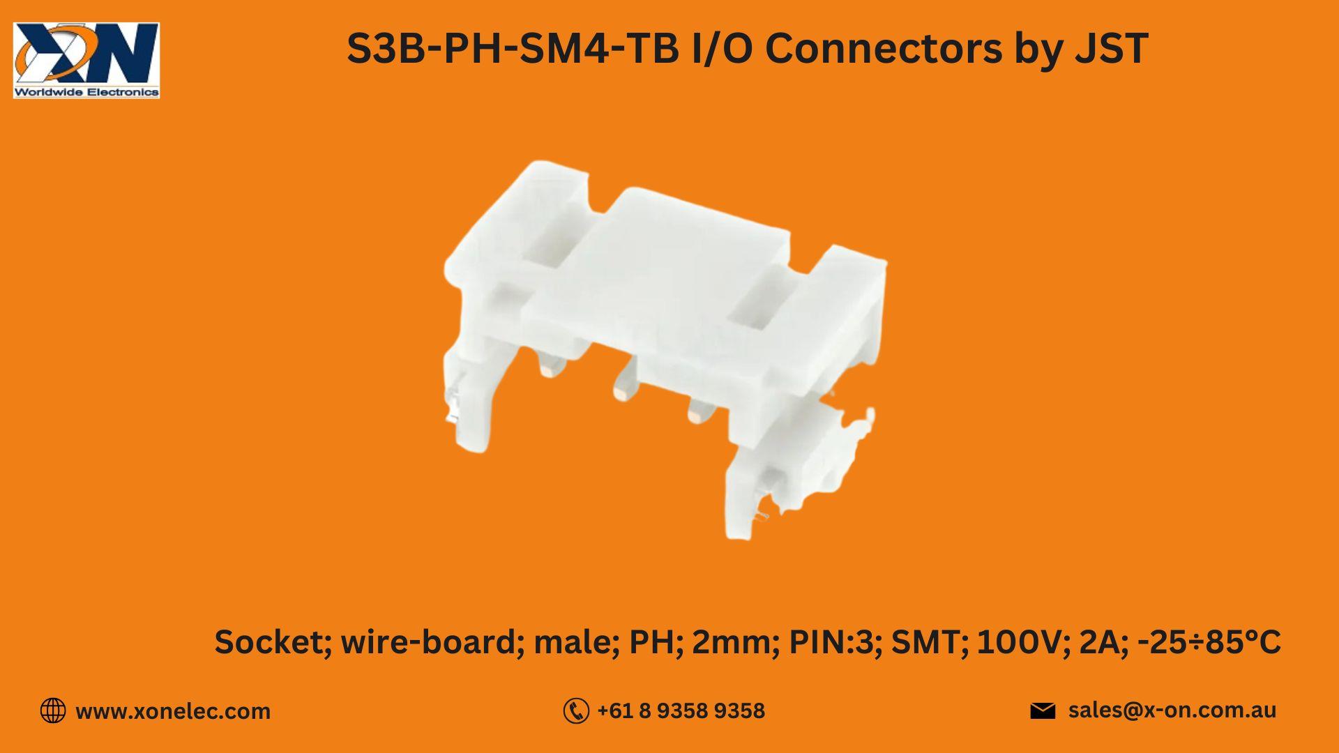 S3B-PH-SM4-TB  Connector by JST – Buy Online at XON image