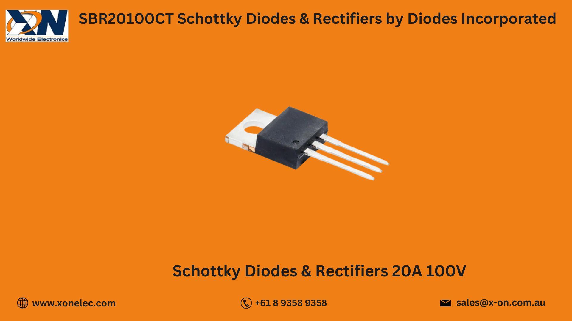 SBR20100CT Schottky Diodes & Rectifiers  – Buy Online at XON image