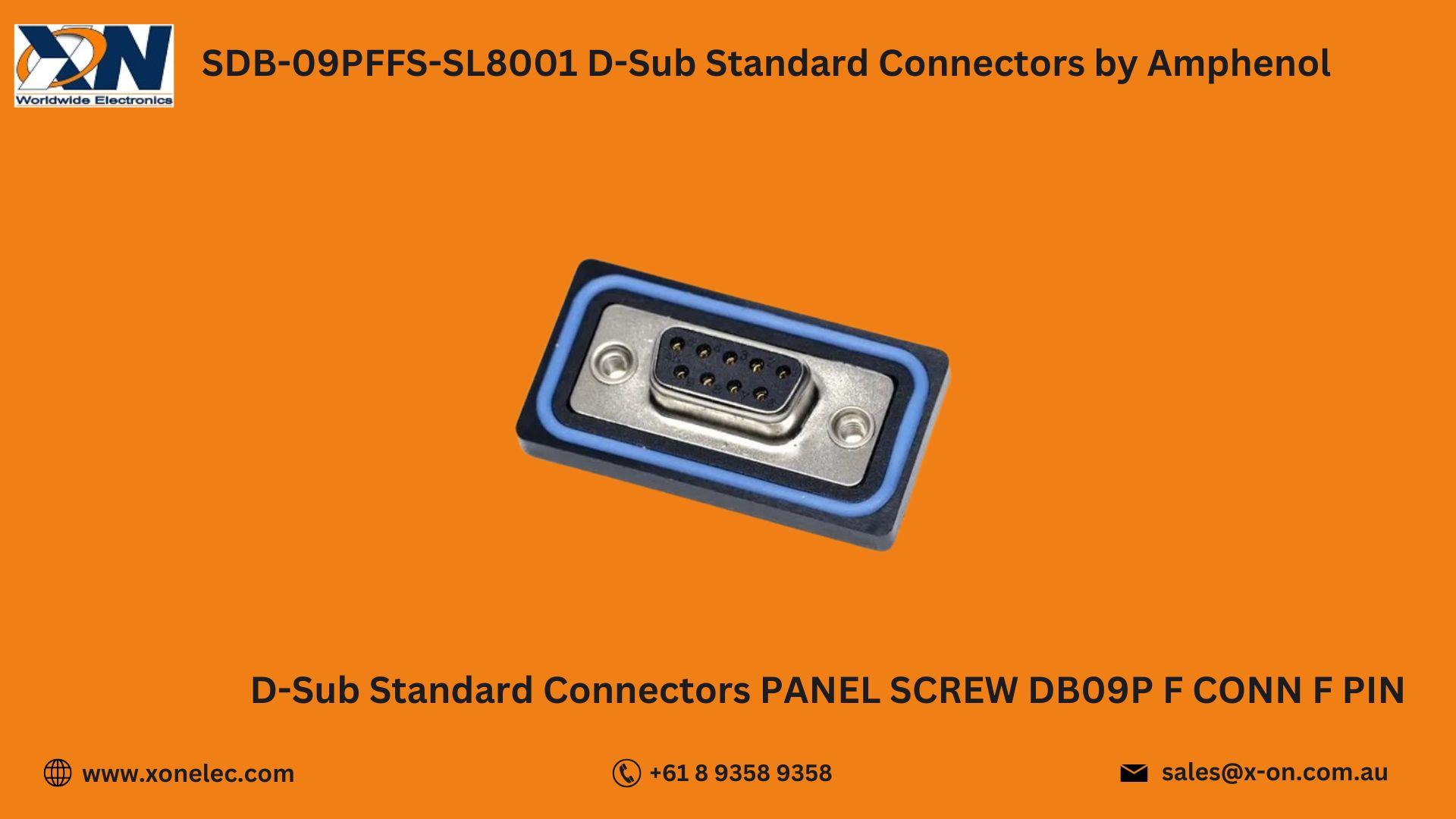 SDB-09PFFS-SL8001 D-Sub Connectors by Amphenol image