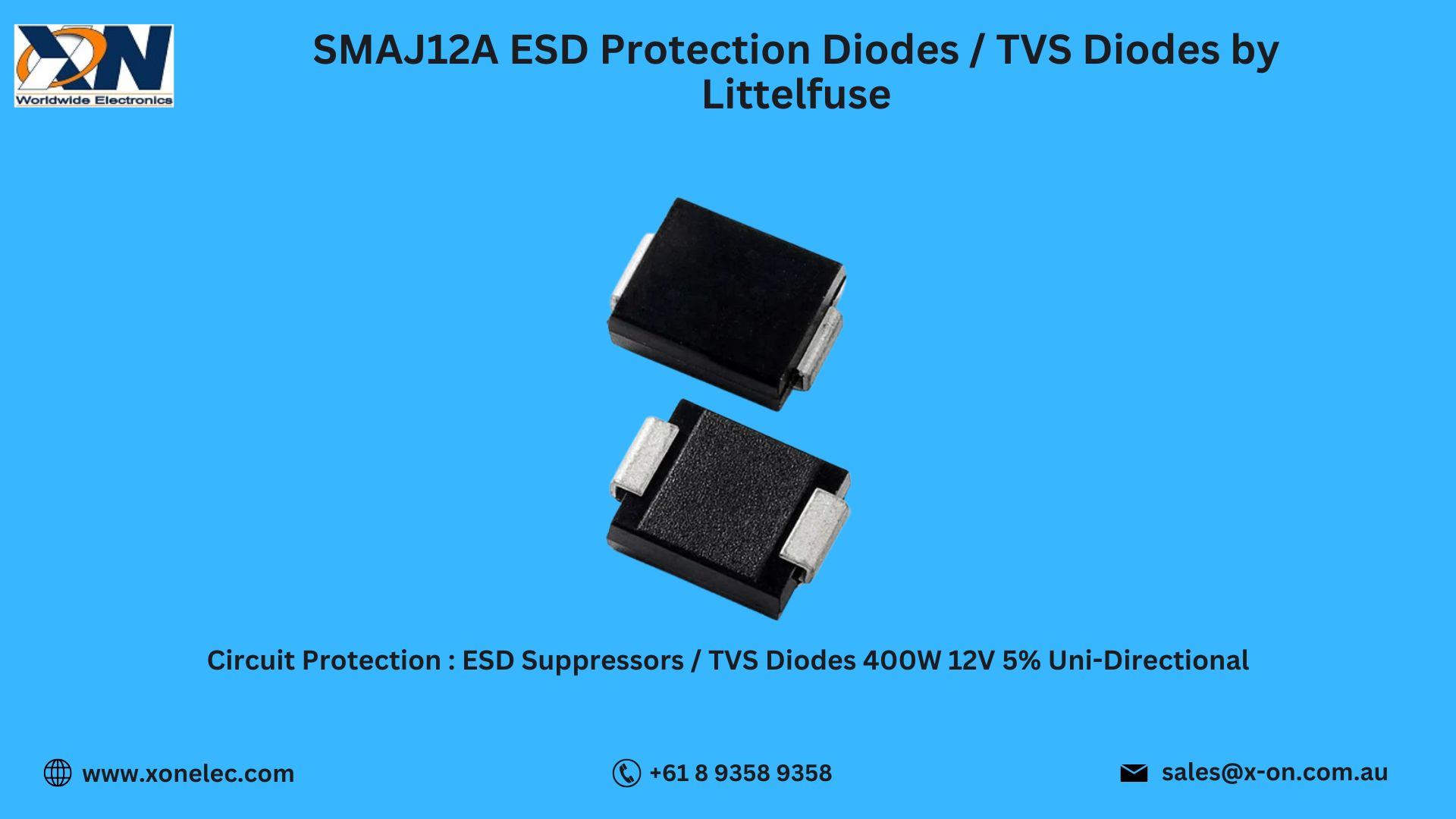SMAJ12A TVS Diode by Littelfuse – Robust 12V Protection | Buy Online at XON image