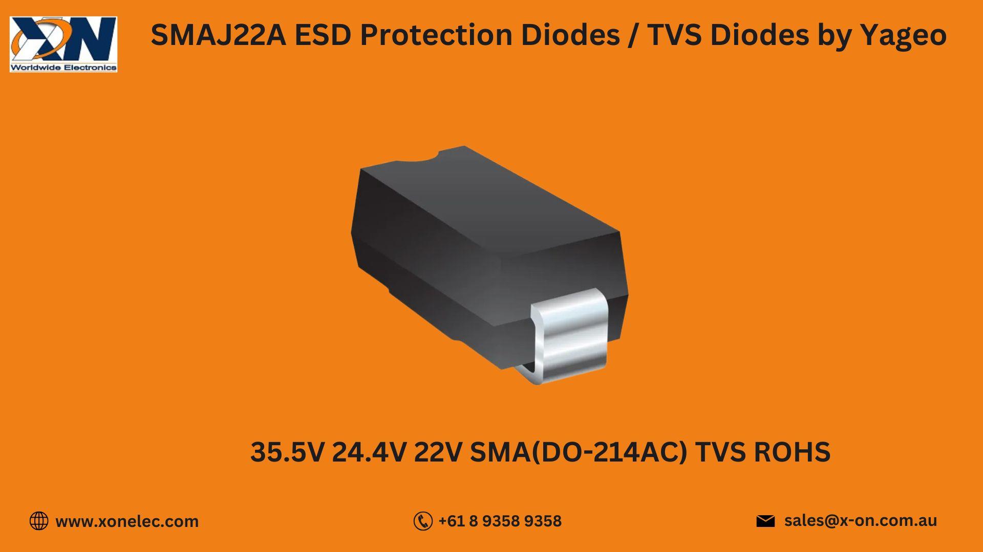 SMAJ22A TVS Diodes by Yageo – Buy Online at XON image