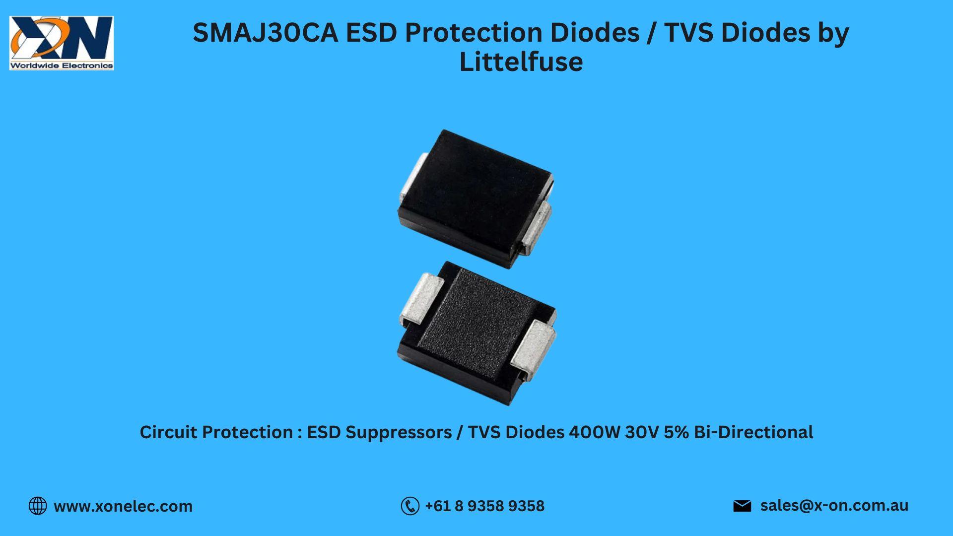 SMAJ30CA TVS Diodes by Littelfuse – Buy Online at XON image
