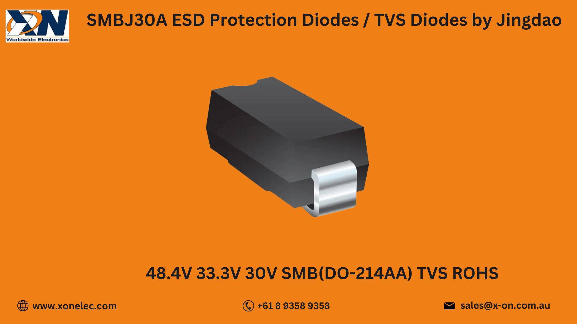 SMBJ30A TVS Diodes by Jingdao – Buy Online at XON image