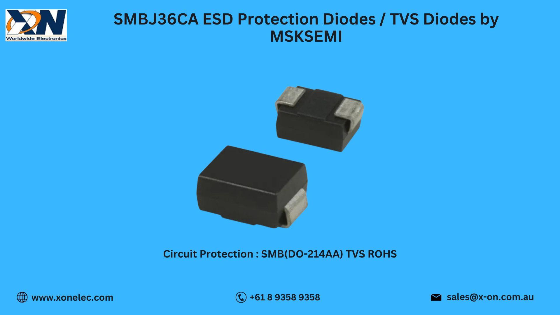 SMBJ36CA TVS Diode by MSKSEMI – Strong Surge Protection | Buy Online at XON image
