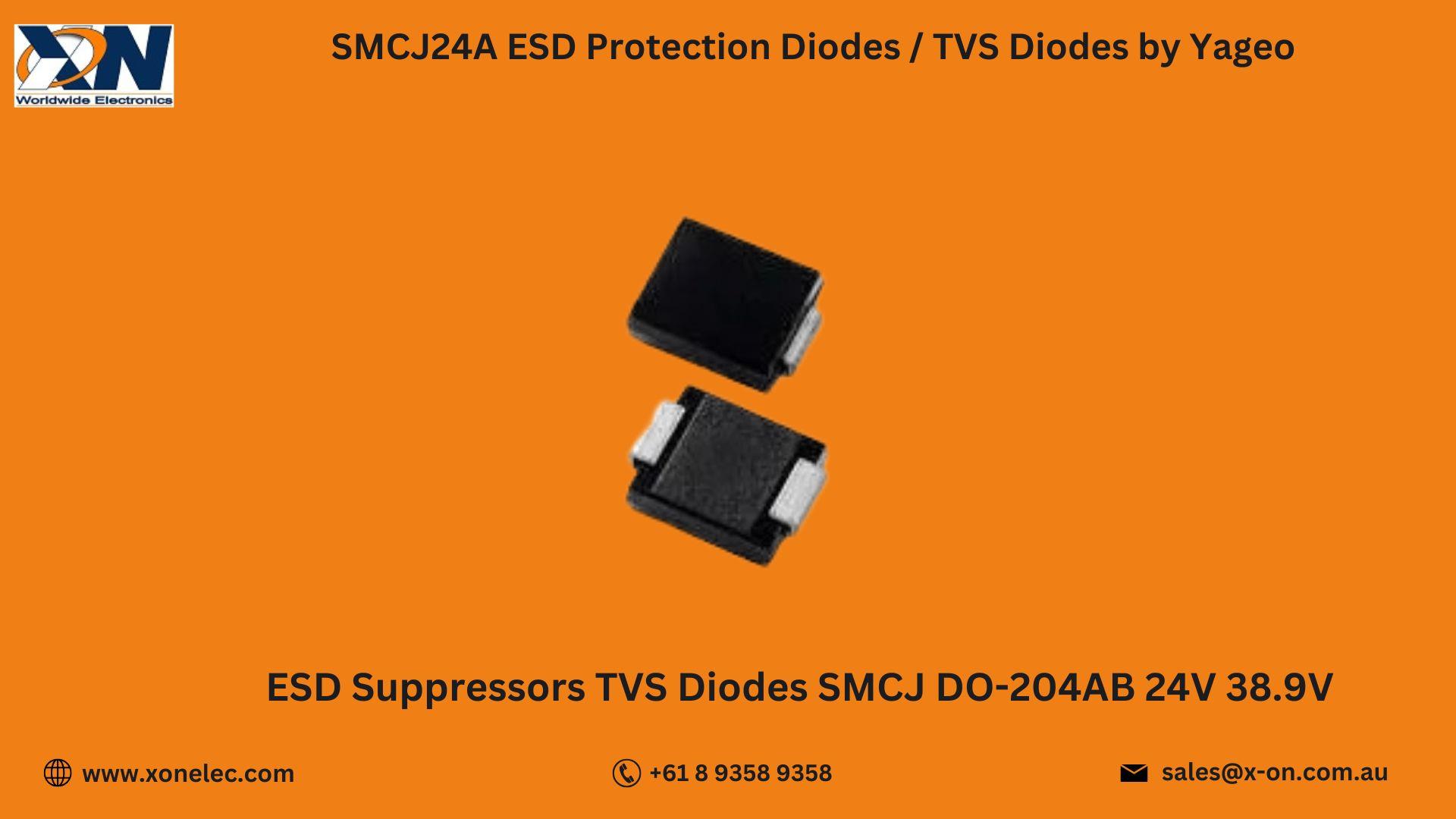 SMCJ24A TVS Diodes by Yageo – Buy Online at XON image