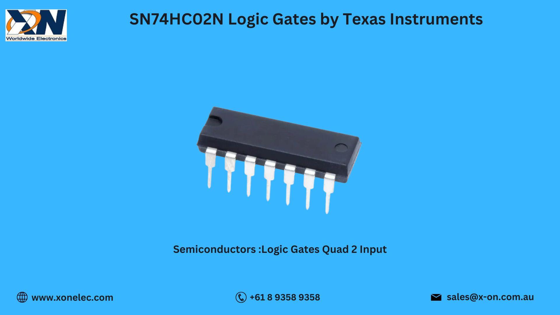SN74HC02N Logic Gates Texas Instruments – Buy Now at XON image