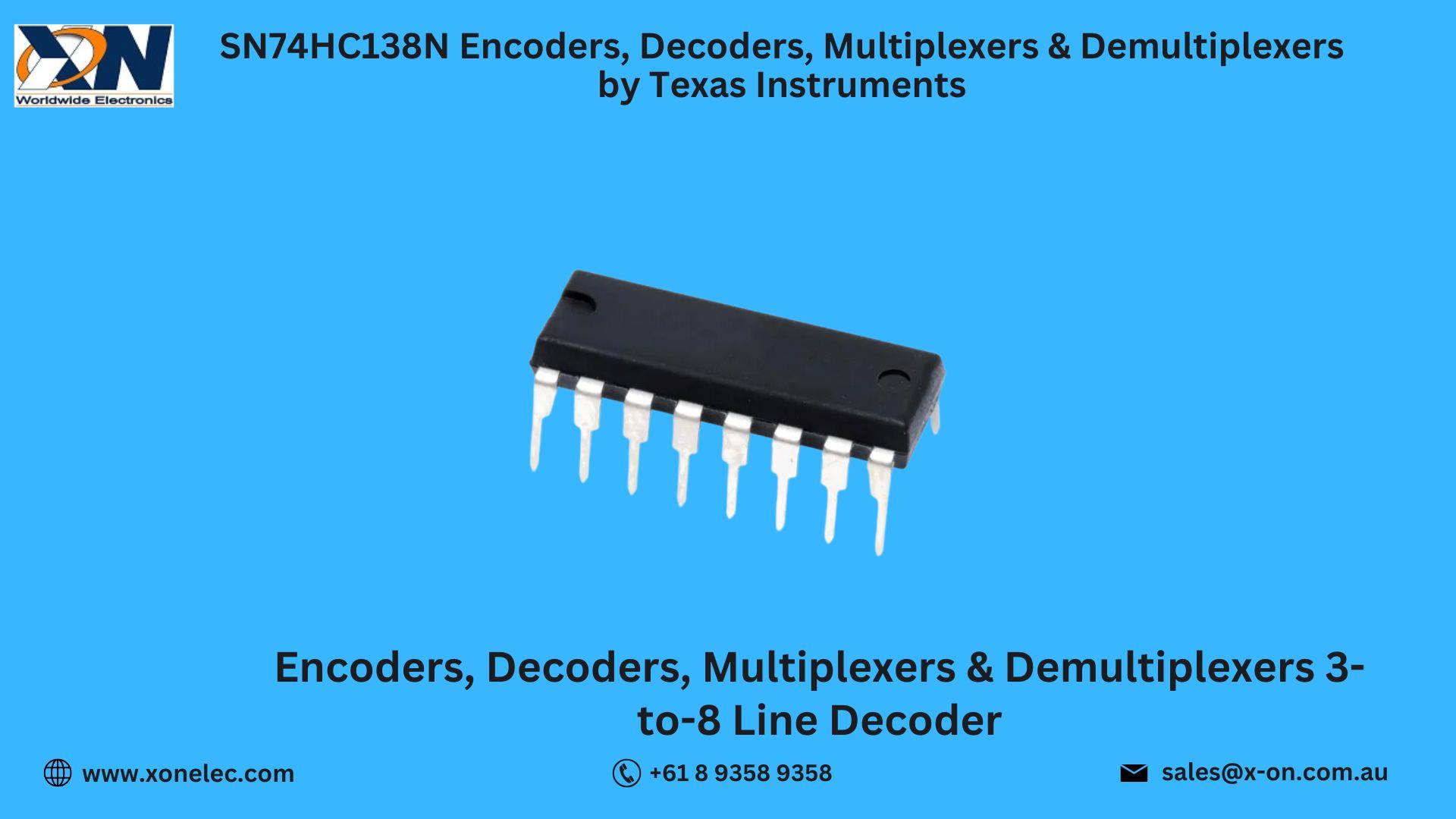 TI SN74HC138N 3-to-8 Decoder – High-Speed Logic IC image