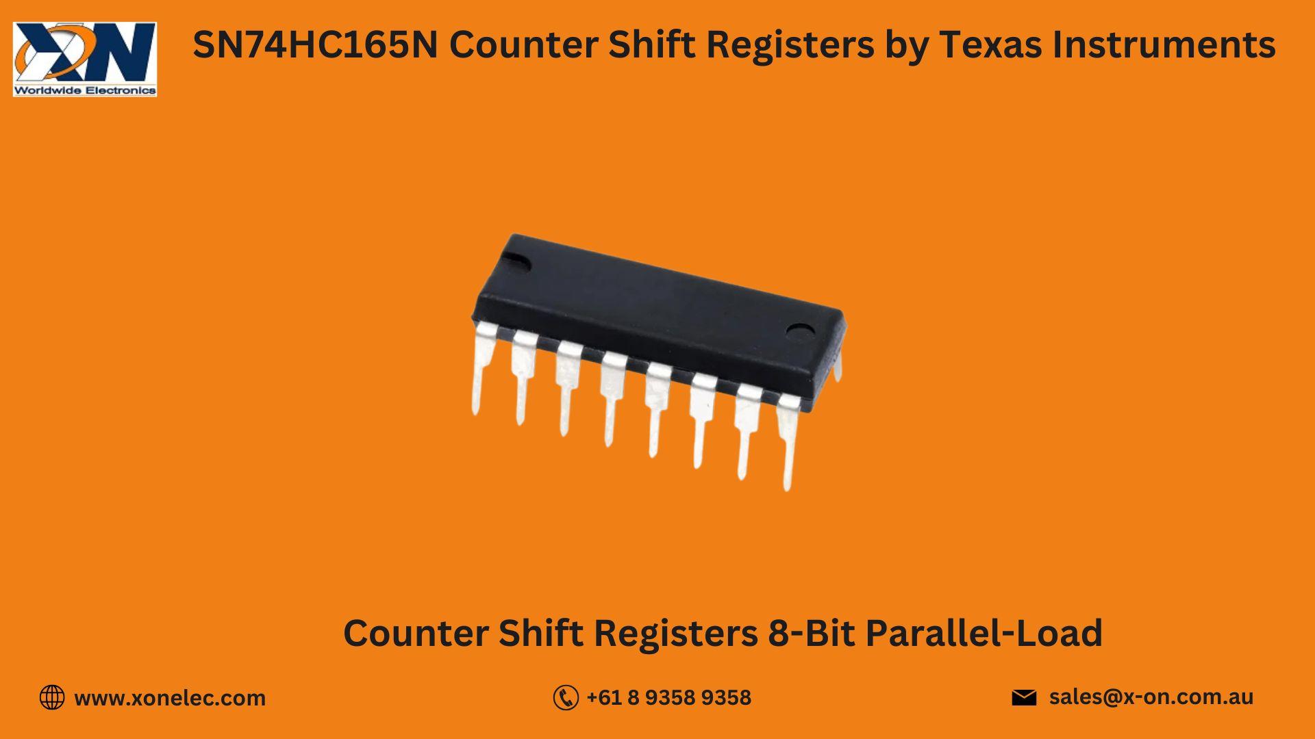 SN74HC165N Shift Registers by Texas Instruments – Buy Online at XON image