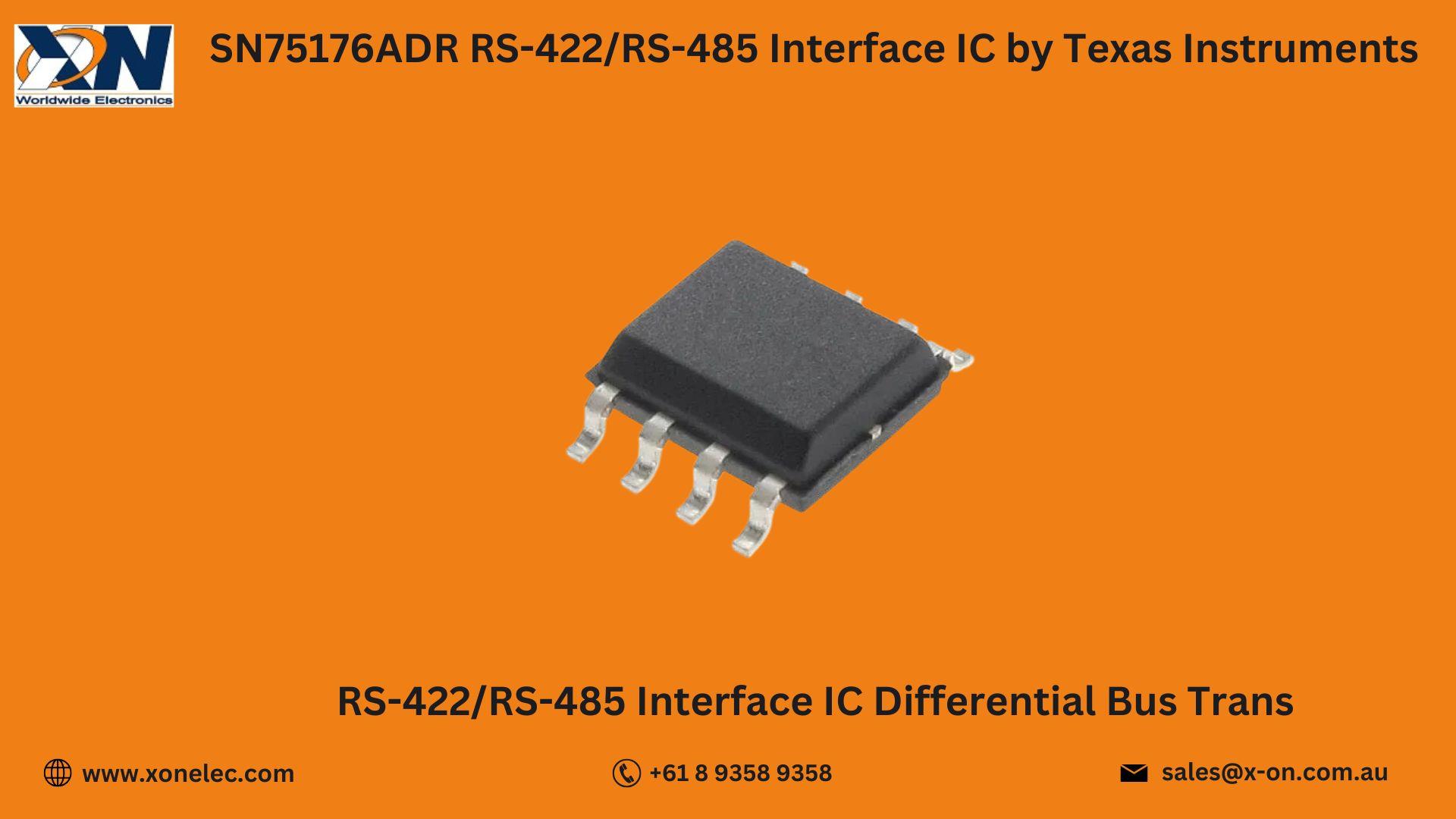 SN75176ADR RS-485 Interface IC  by Texas Instruments – Buy Online at XON image